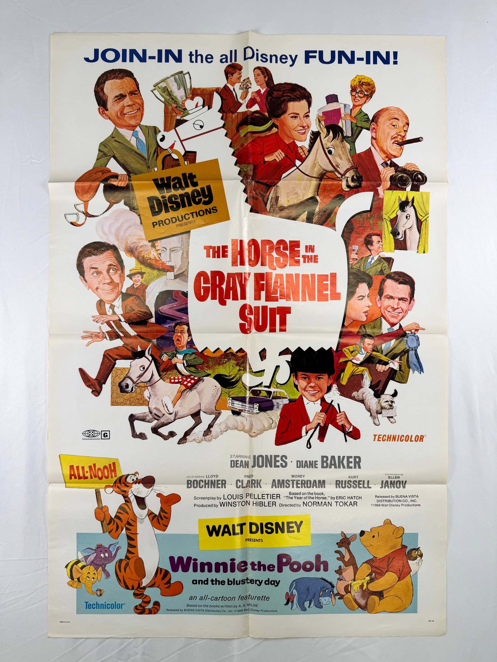 The Horse in the Gray Flannel Suit (1968) Original One Sheet Movie Poster Norman Tokar Dean Jones (1 of 7)