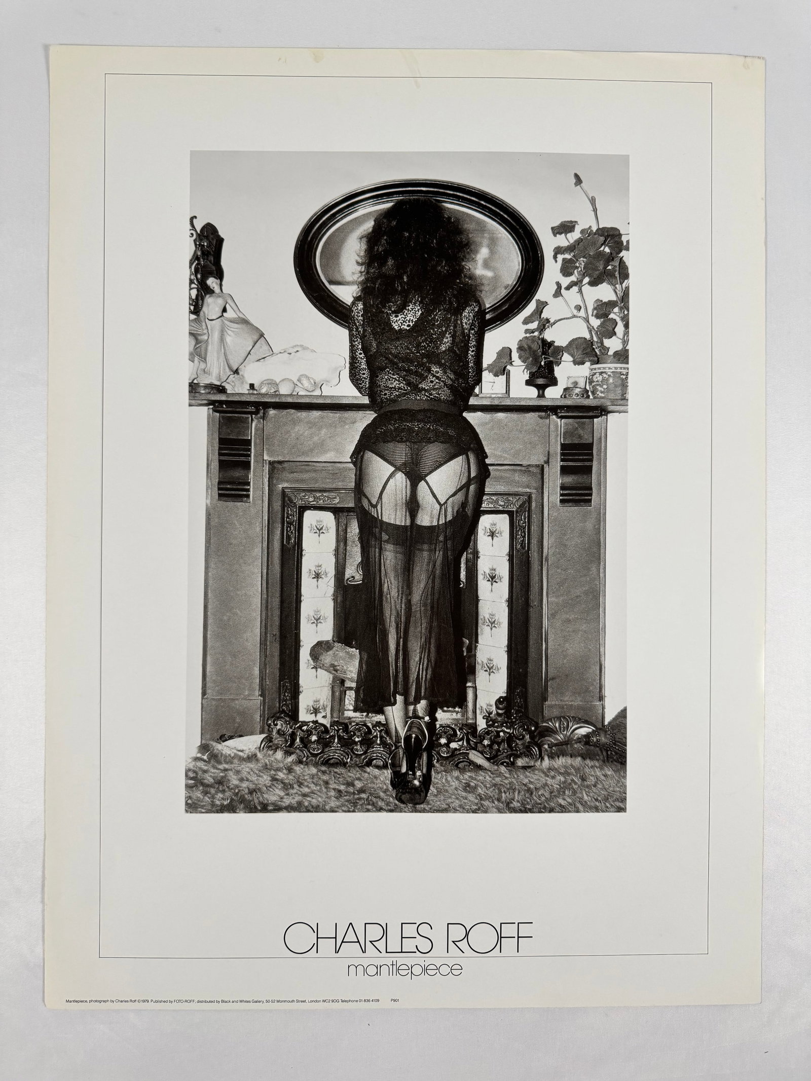 Mantlepiece by Charles Roff Early Nudes Artistic Nude Female Model Poster 18"x23.5 (1 of 5)