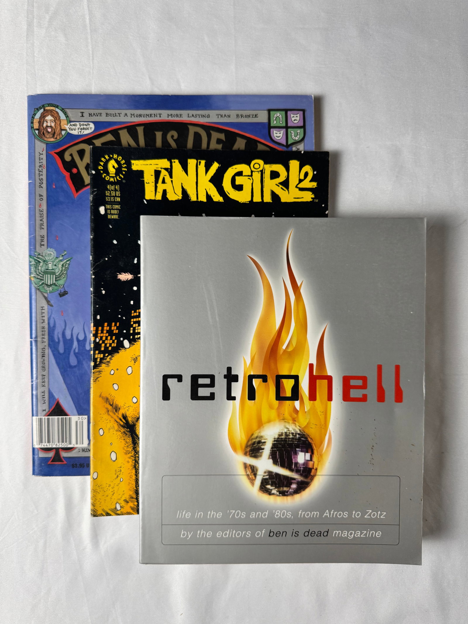 Lot of 3 Punk Rock Books Tank Girl 2 Comic Ben is Dead Retrohell (1 of 7)