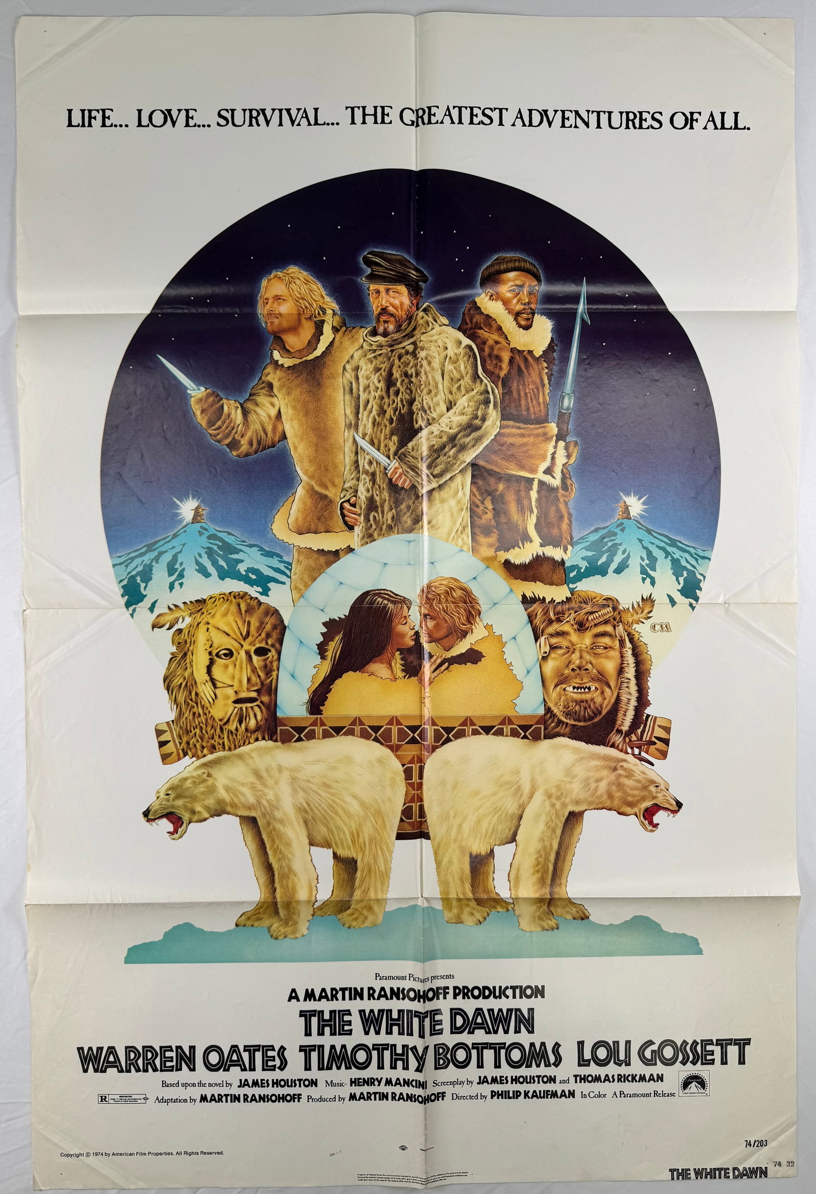 The White Dawn (1974) Original One Sheet Movie Poster Philip Kaufman Warren Oates (1 of 6)