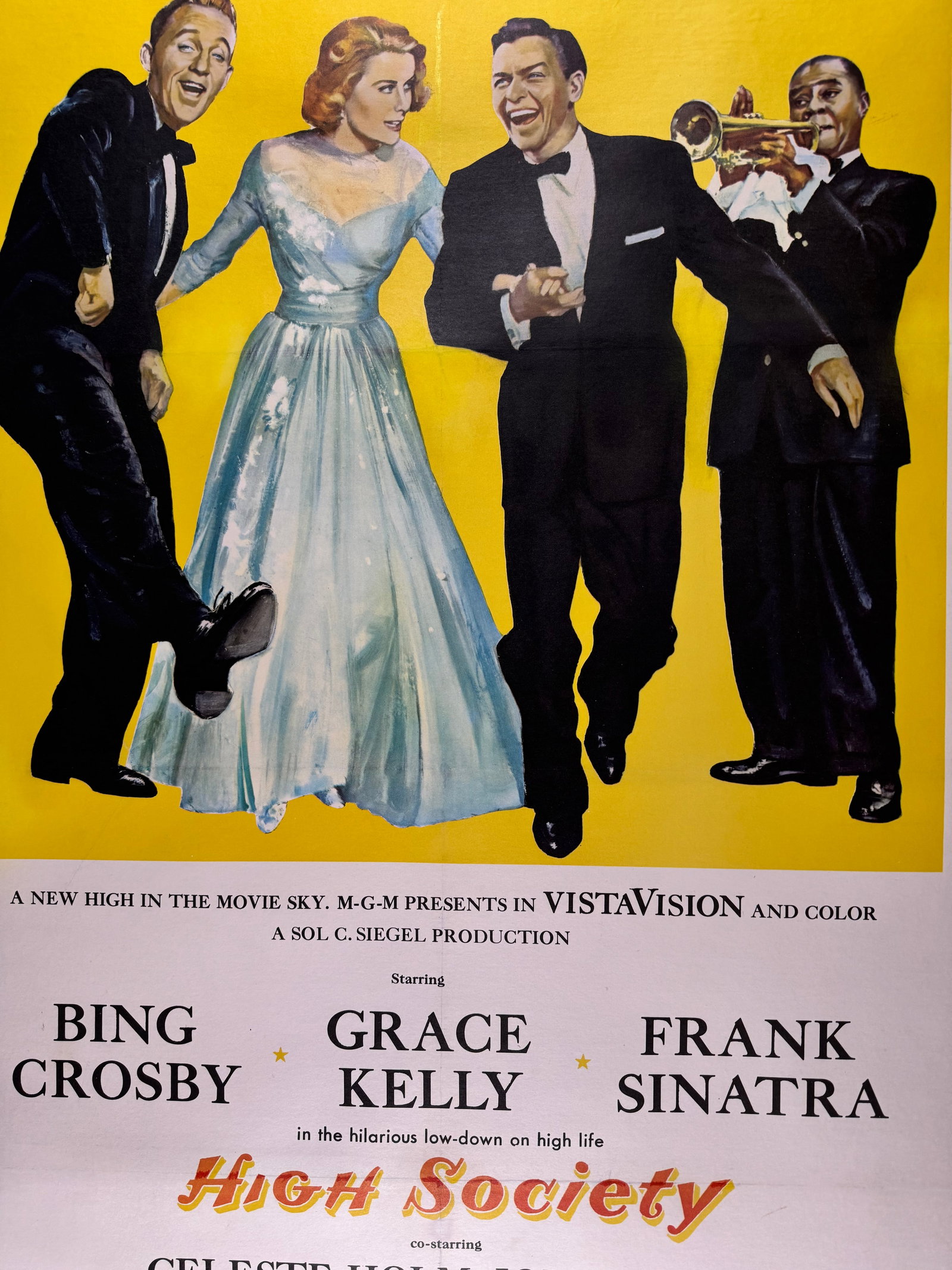 High Society 1956 One Sheet Linenbacked Bing Crosby Grace Kelly 27 x 41 in (1 of 11)