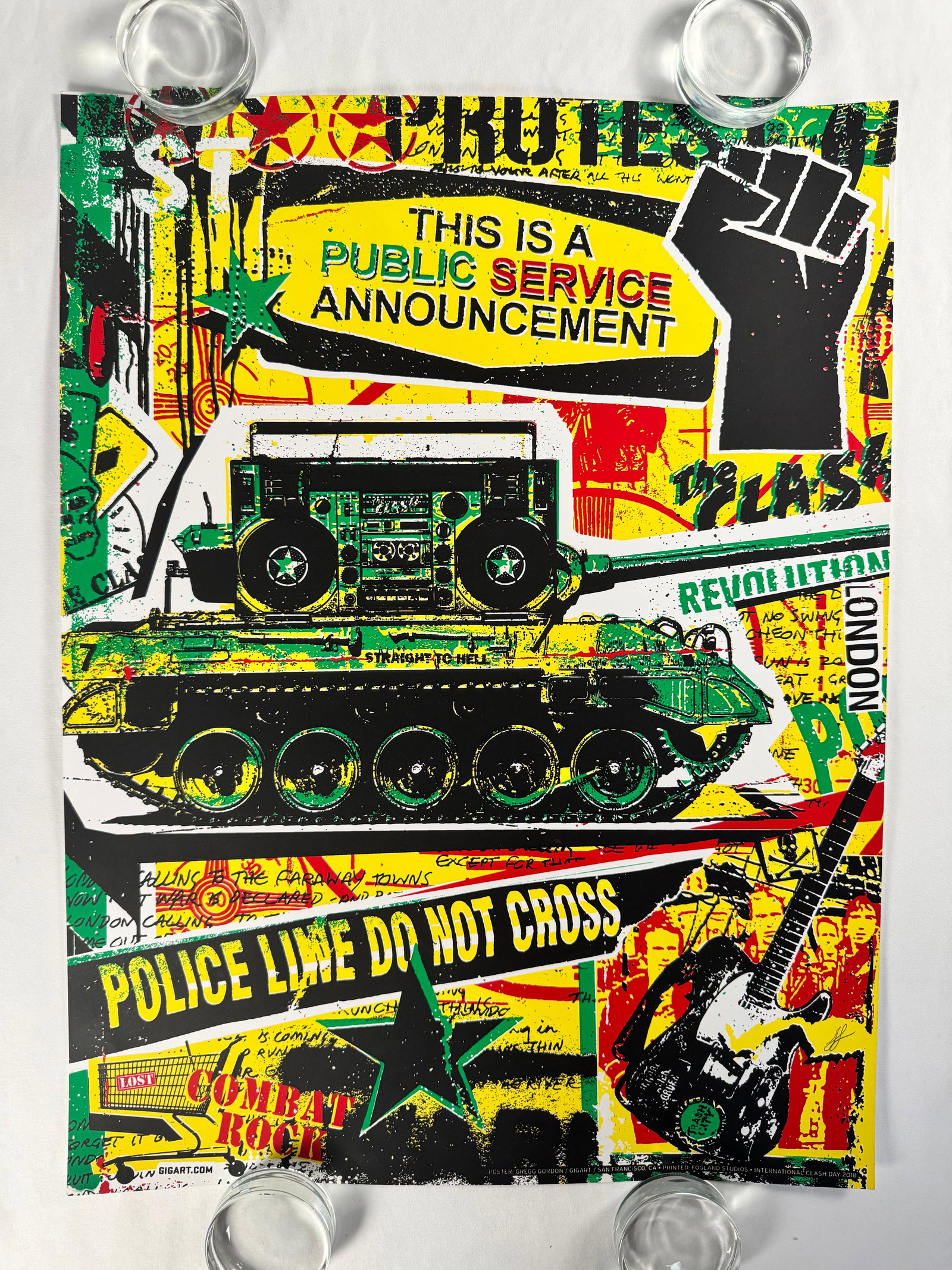 Social Distortion 2011 Signed by Frank Zio Numbered 116/150 Original Band Gig Concert Music Poster: Social Distortion is an American punk rock band formed in 1978 in Fullerton, California. It consists of Mike Ness (vocals, guitar), Jonny Wickersham (guitar), Brent Harding (bass), and David Hidalgo J