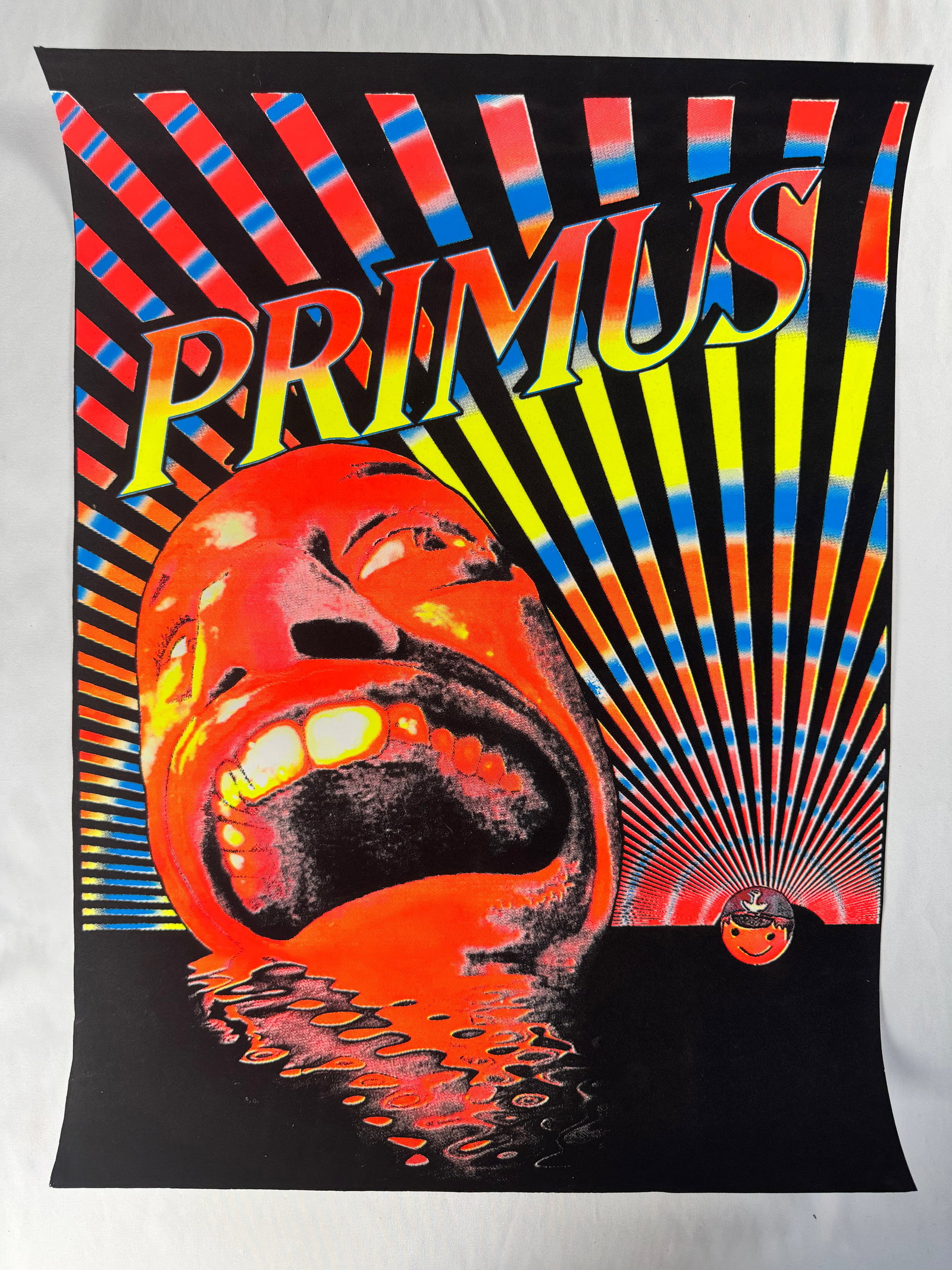 Primus Winterland 1996 Black Light Flocked Blacklight Album Music Poster by Scorpio (1 of 5)