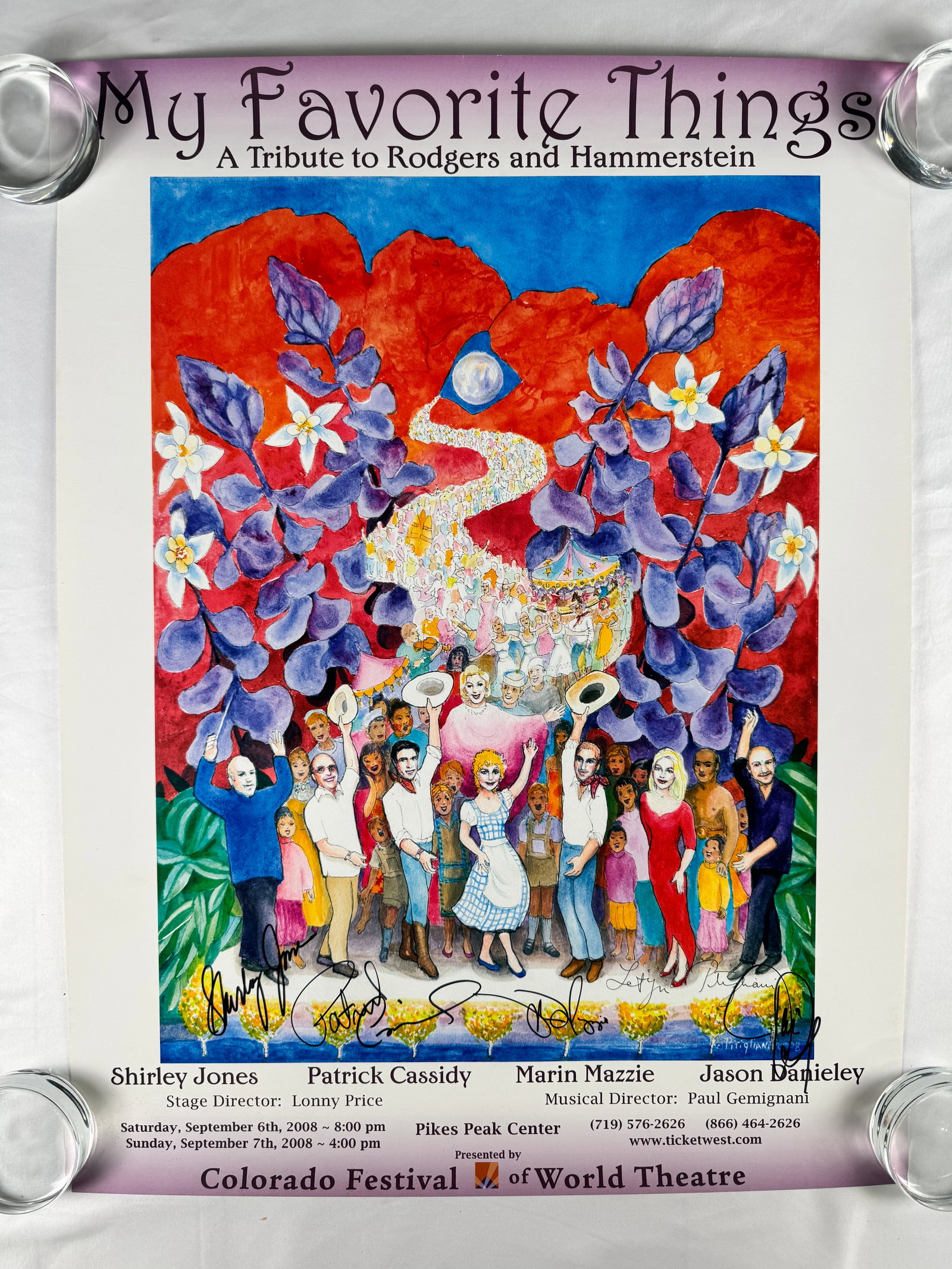 Rodgers Hammerstein Tribute Poster Signed Shirley Jones 2008 (1 of 7)