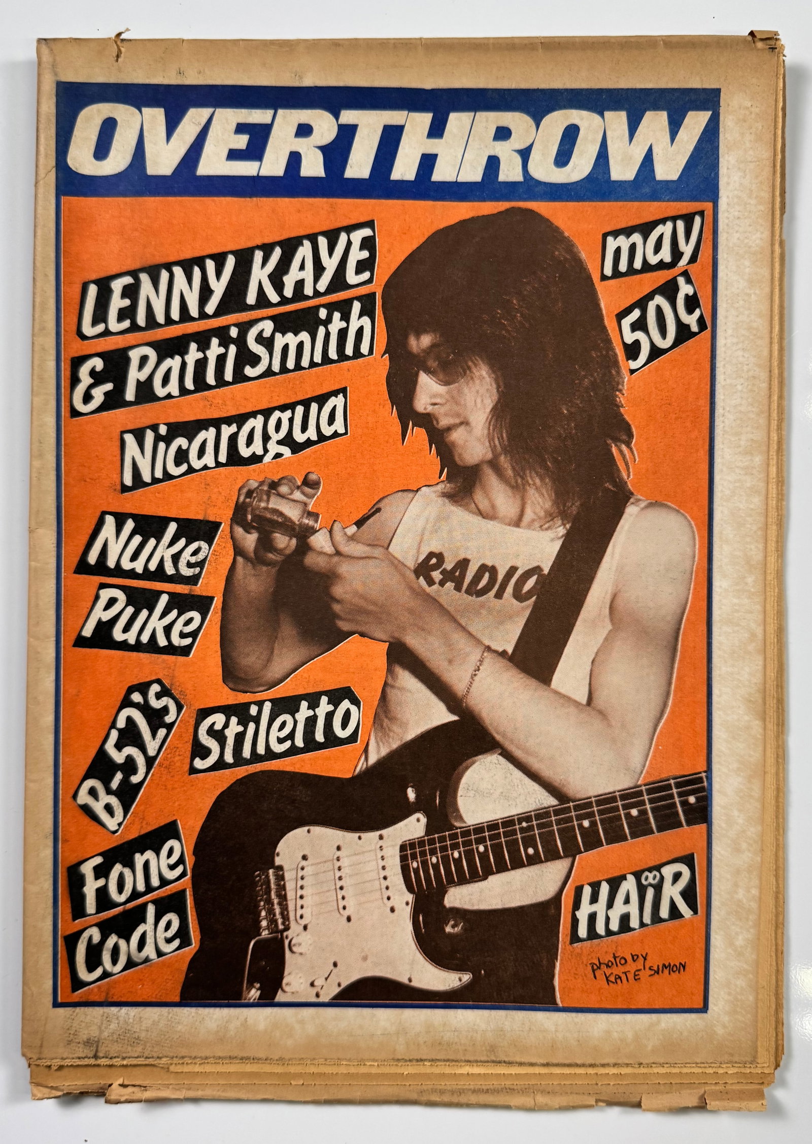 1979 Overthrow Vol. 1 No. 2 Lenny Kaye Patti Smith YIPPIE Alternative Press Newspaper (1 of 5)