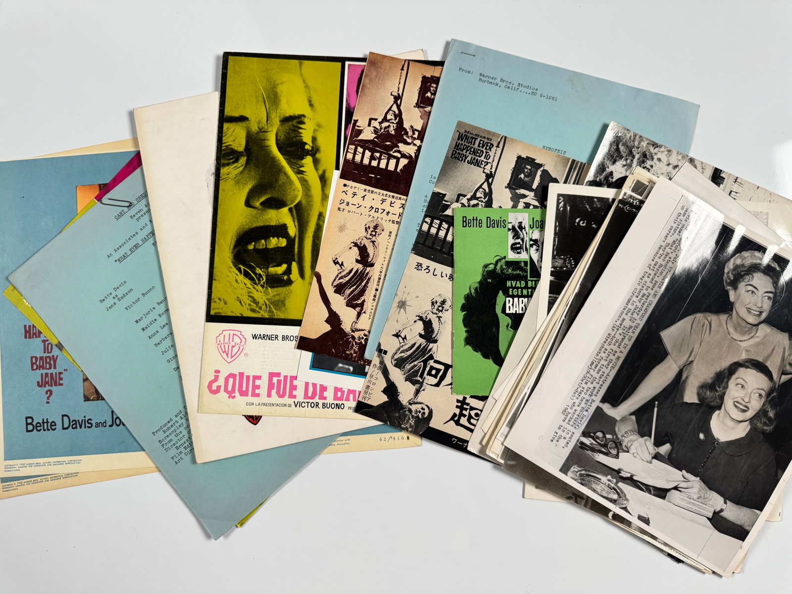 Whatever Happened to Baby Jane 1962 International Press Book Script Lot Bette Davis Crawford (1 of 16)