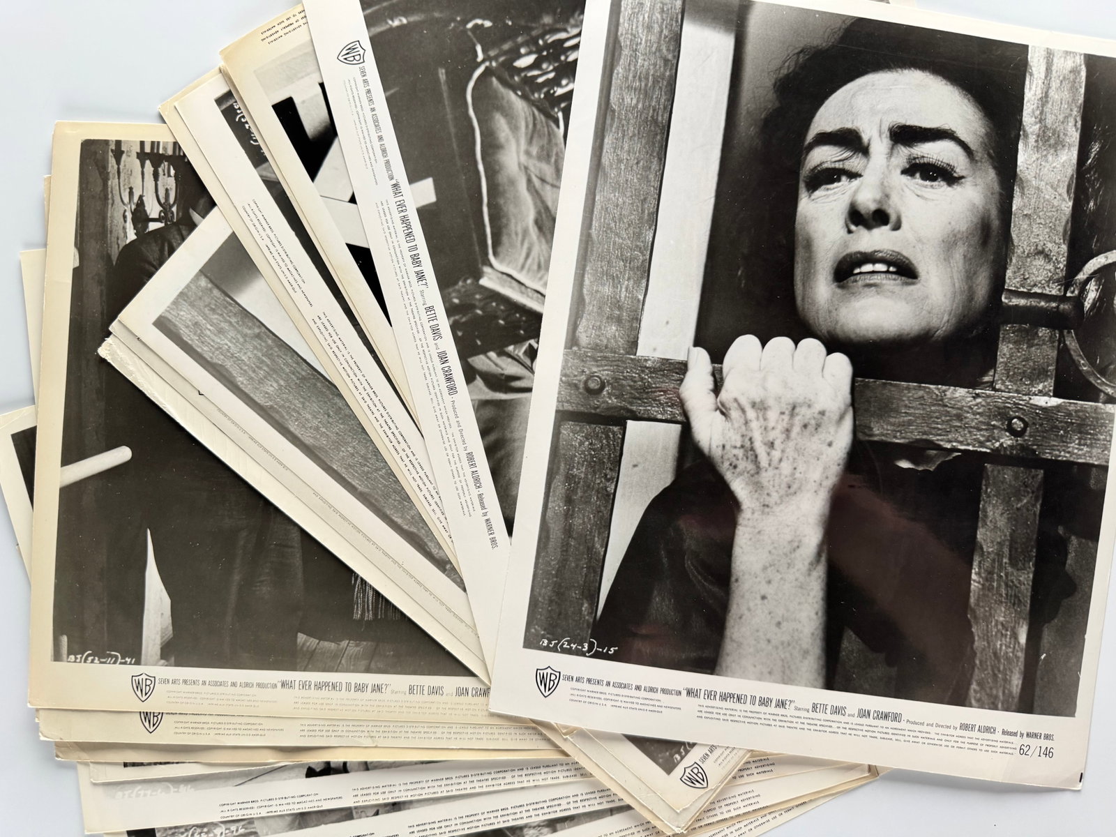 Whatever Happened to Baby Jane 1962 Lot of 16 Warner Bros Silver Gelatin Production Stills (1 of 7)