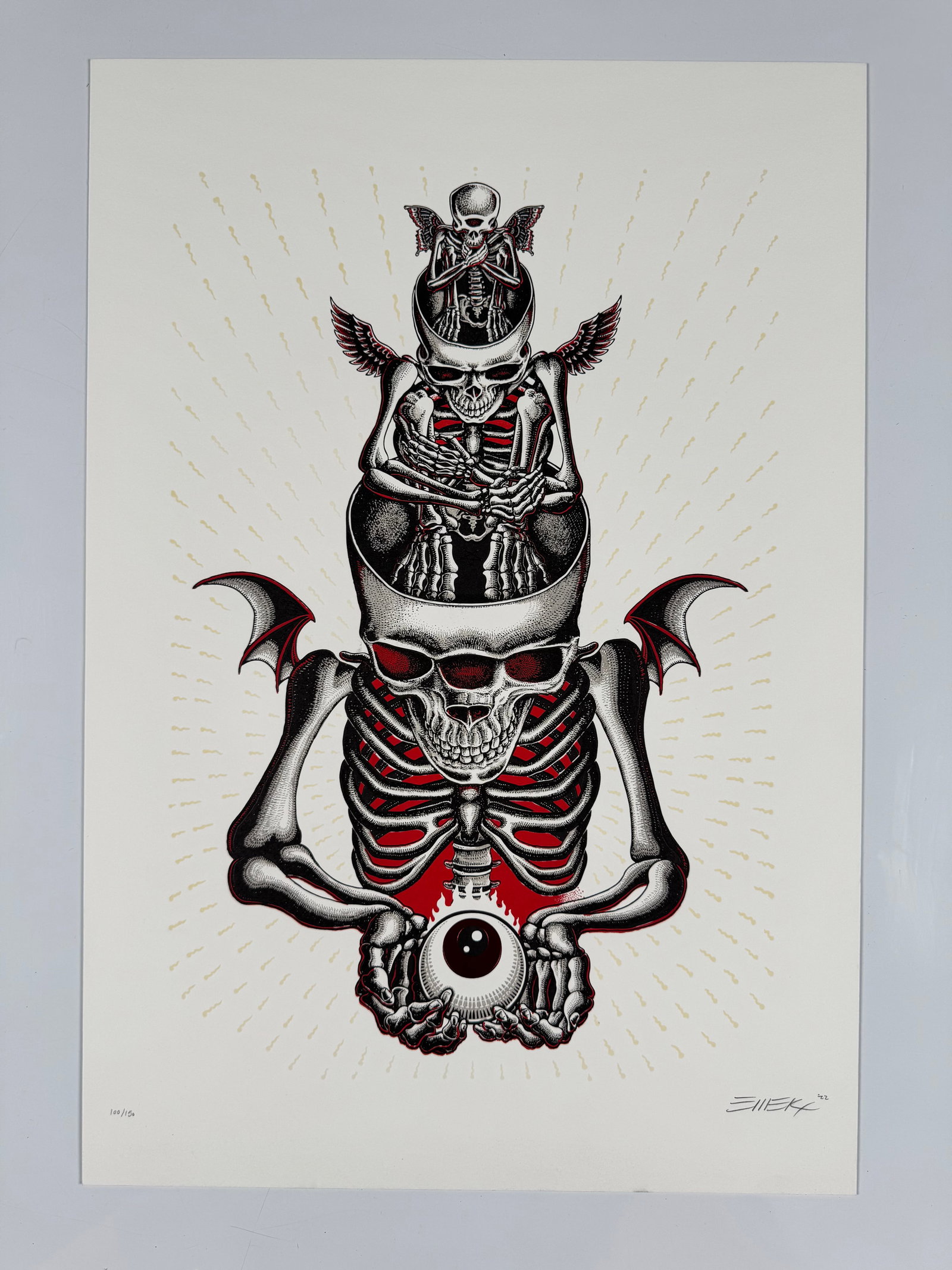 EMEK One Eye To Rule Them All Queens of the Stone Age Signed Limited Edition Screen Print (1 of 6)