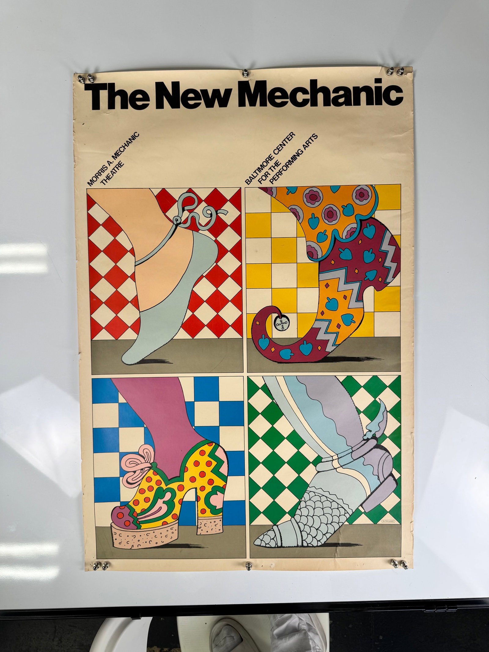 Milton Glaser The New Mechanic Baltimore Center for the Performing Arts 1979 Poster Design (1 of 10)