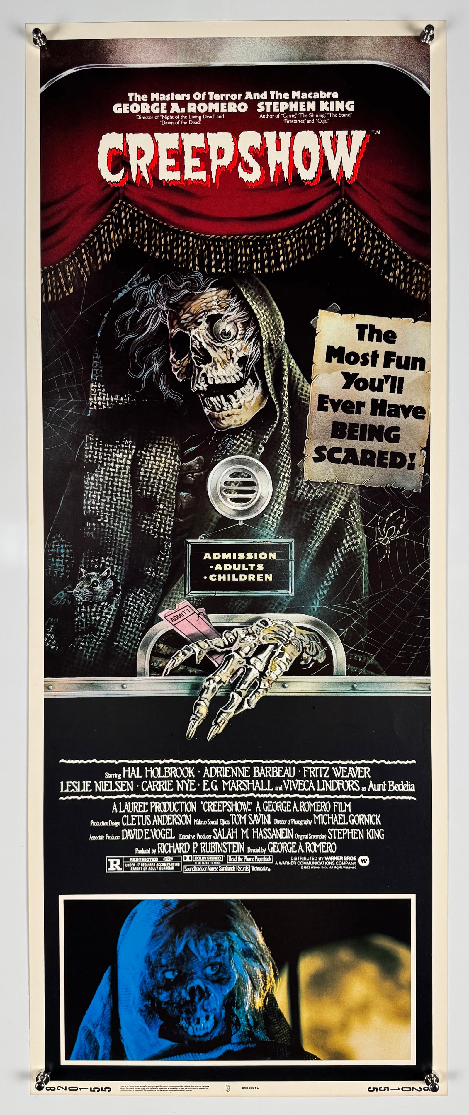 Creepshow 1982 Original US Insert Movie Poster George A. Romero Stephen King Horror Film (1 of 6)