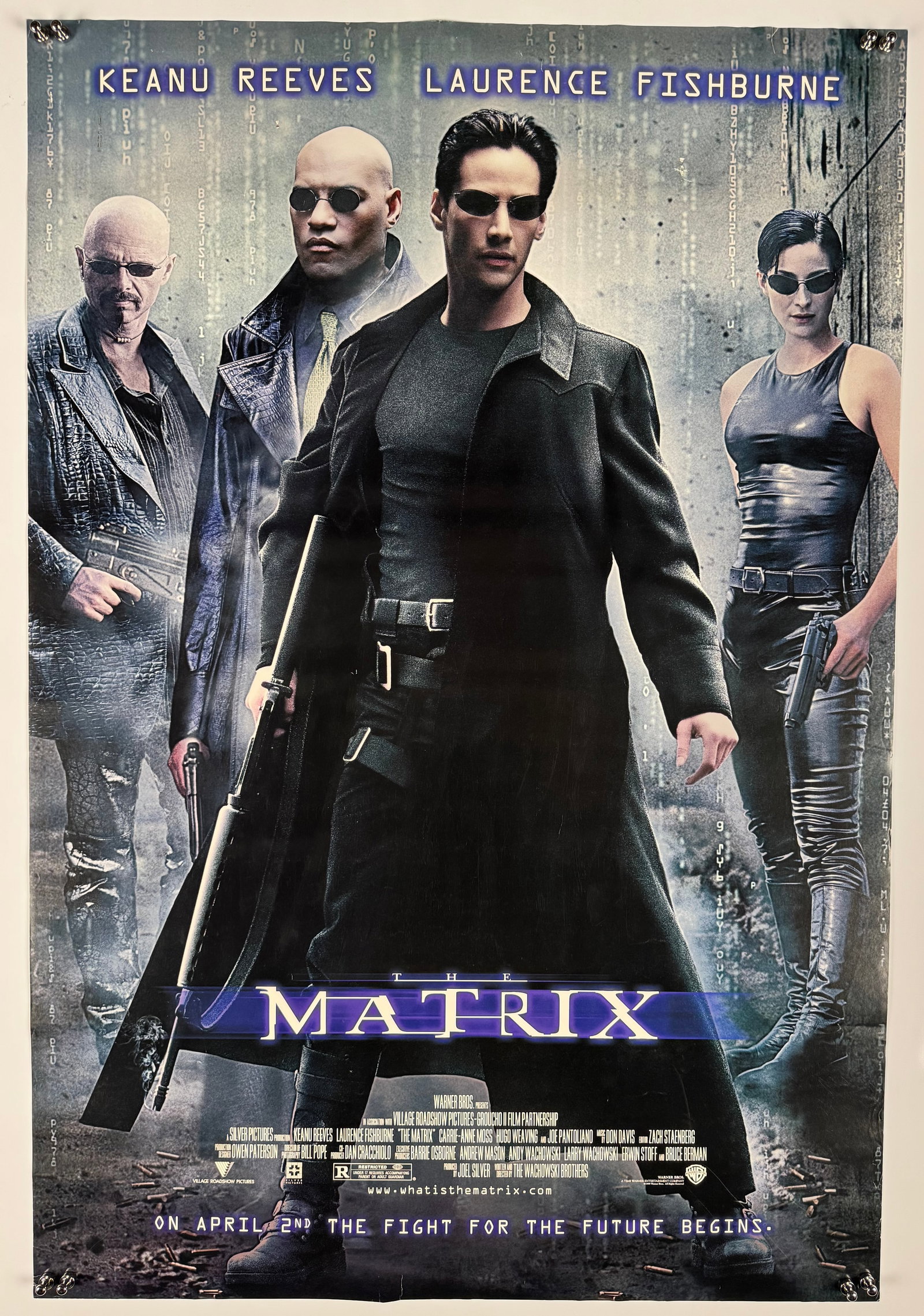 The Matrix 1999 Original Advance Movie Poster Keanu Reeves Wachowskis Sci-Fi (1 of 6)