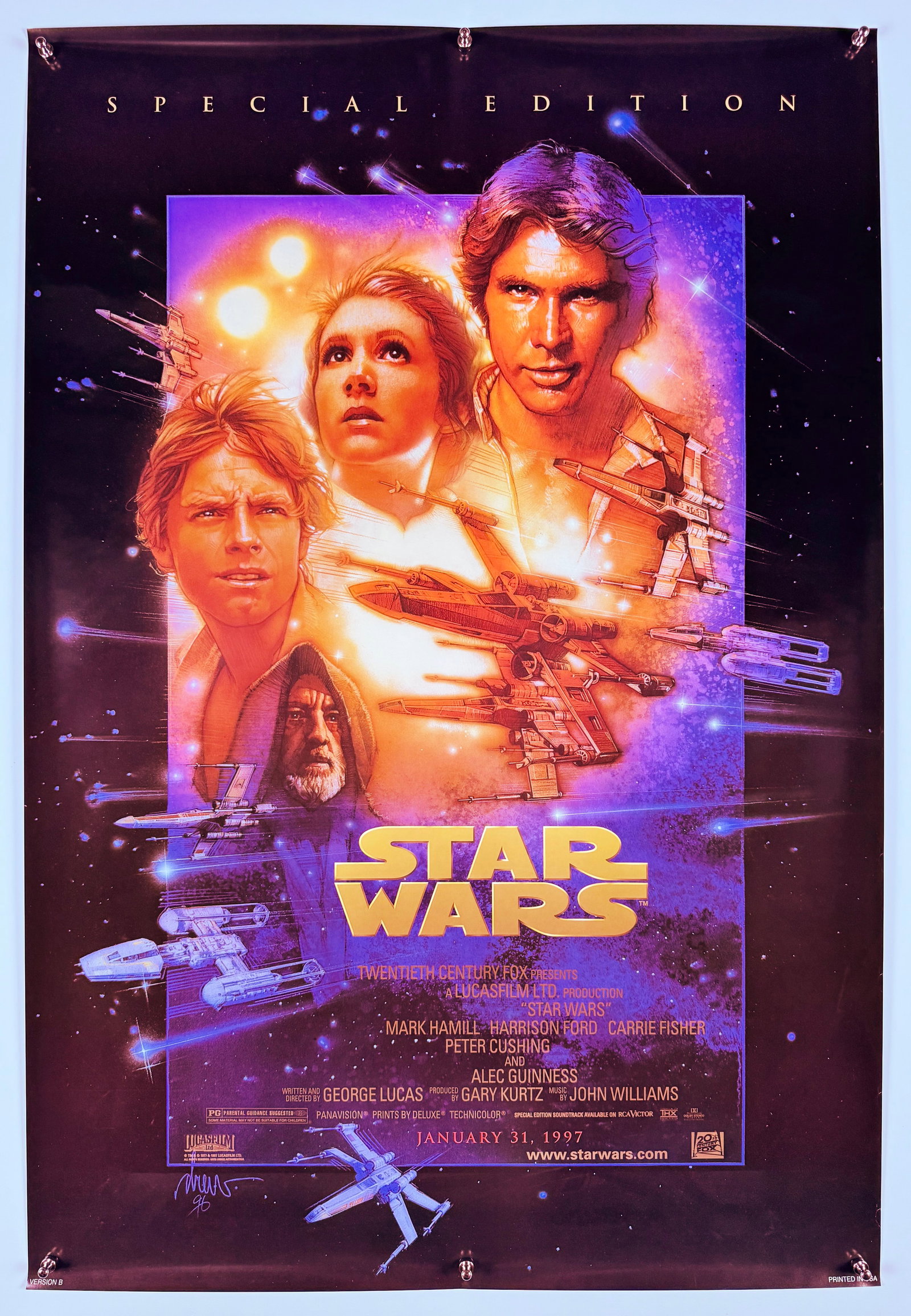 Star Wars Special Edition 1997 Original Movie Poster Drew Struzan George Lucas Lucasfilm (1 of 7)