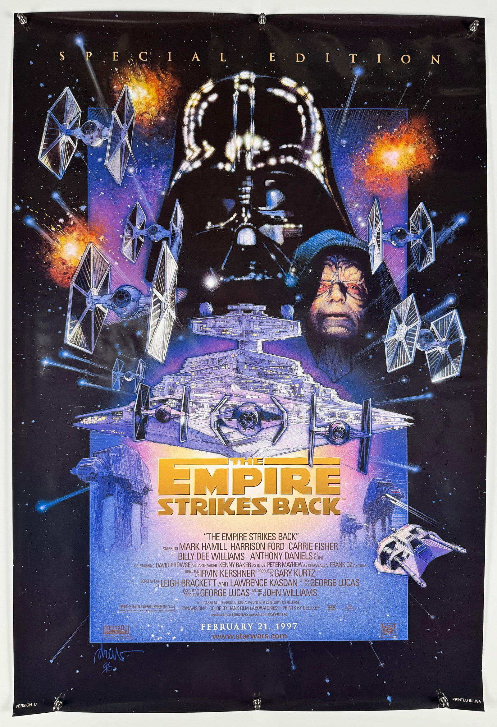 The Empire Strikes Back Star Wars Special Edition 1997 Movie Poster Drew Struzan Art (1 of 6)