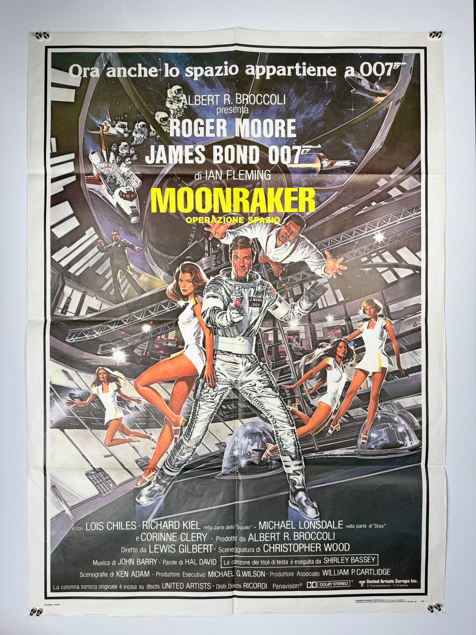 Moonraker 1979 Original Italian 2 Fogli Movie Poster 39x55 Roger Moore James Bond (1 of 7)