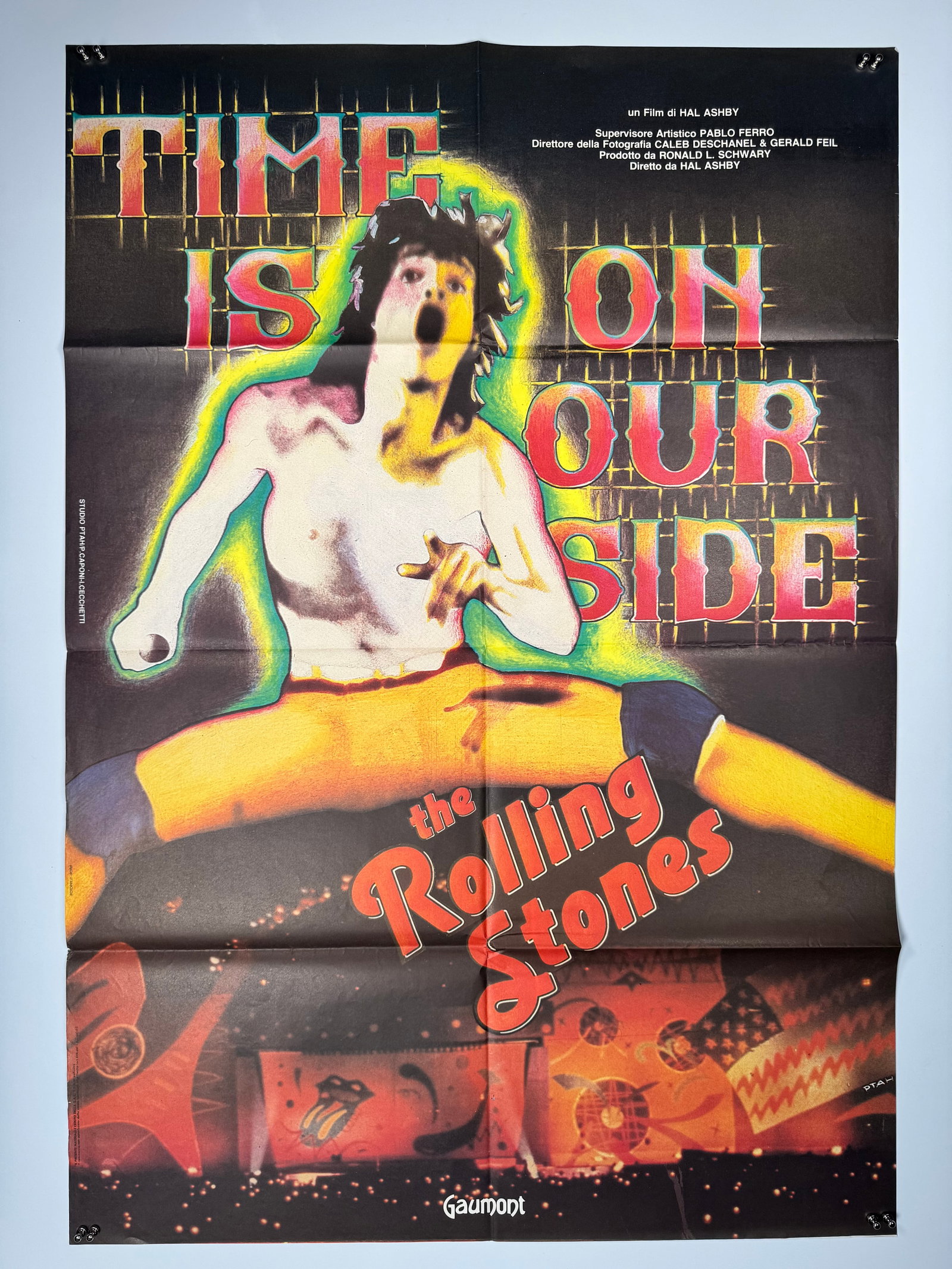 The Rolling Stones Time Is on Our Side Original Italian 2 Fogli Movie Poster Mick Jagger (1 of 6)