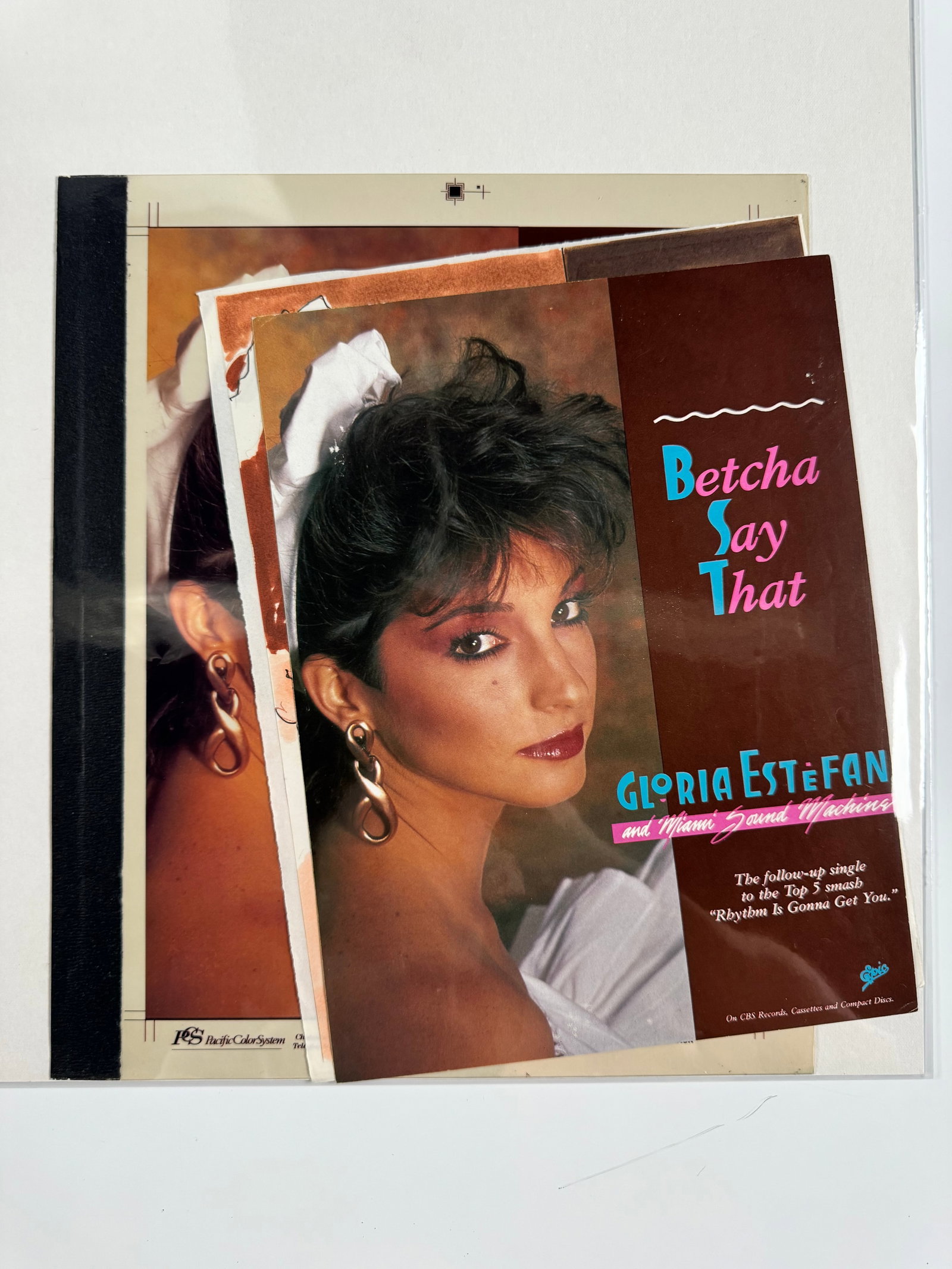Gloria Estefan Betcha Say That 1987 Epic Records Production Film Proofs (1 of 6)