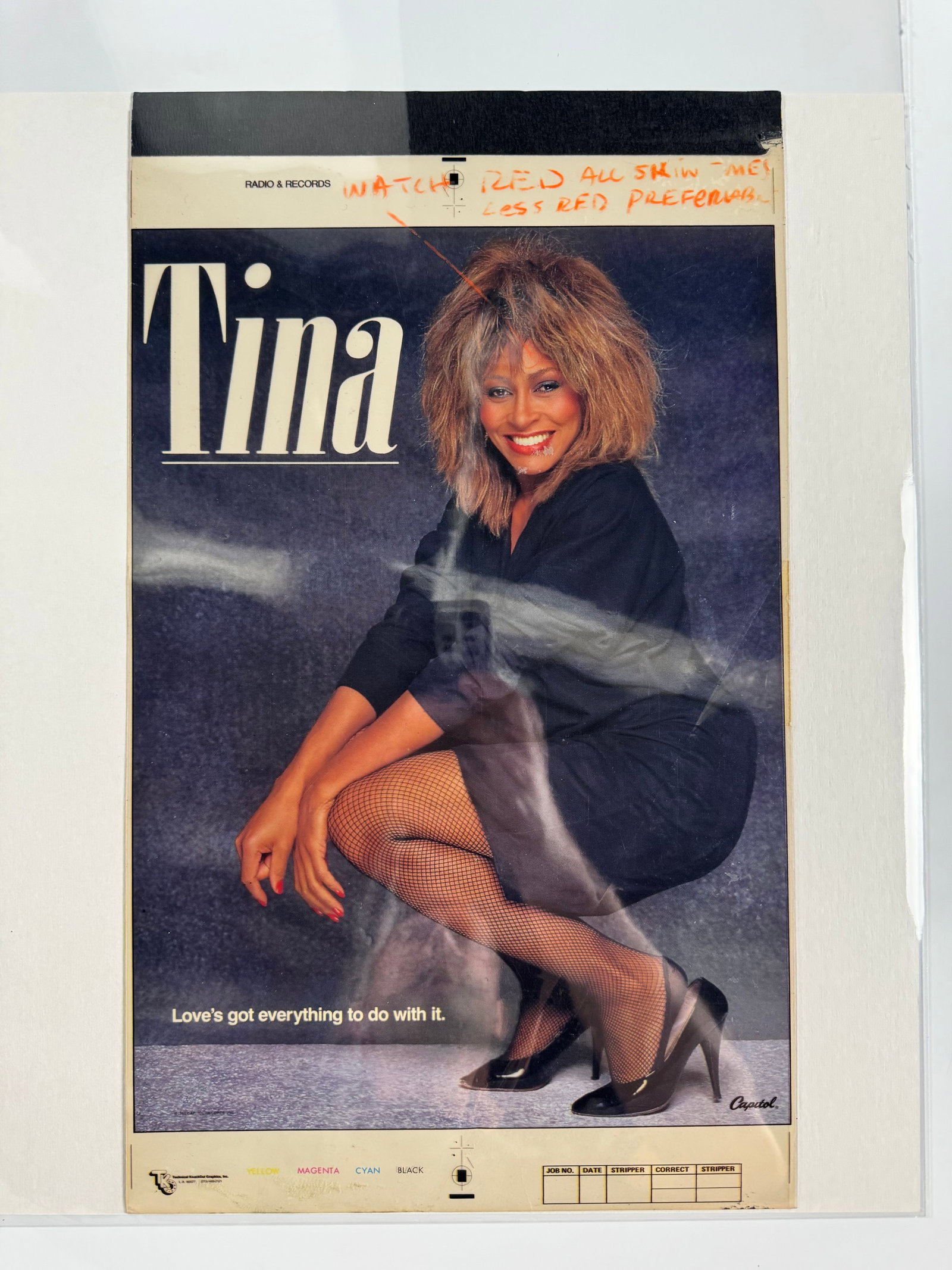 Tina Turner Loves Got Everything to Do with It Capitol Records Production Film Proof (1 of 5)