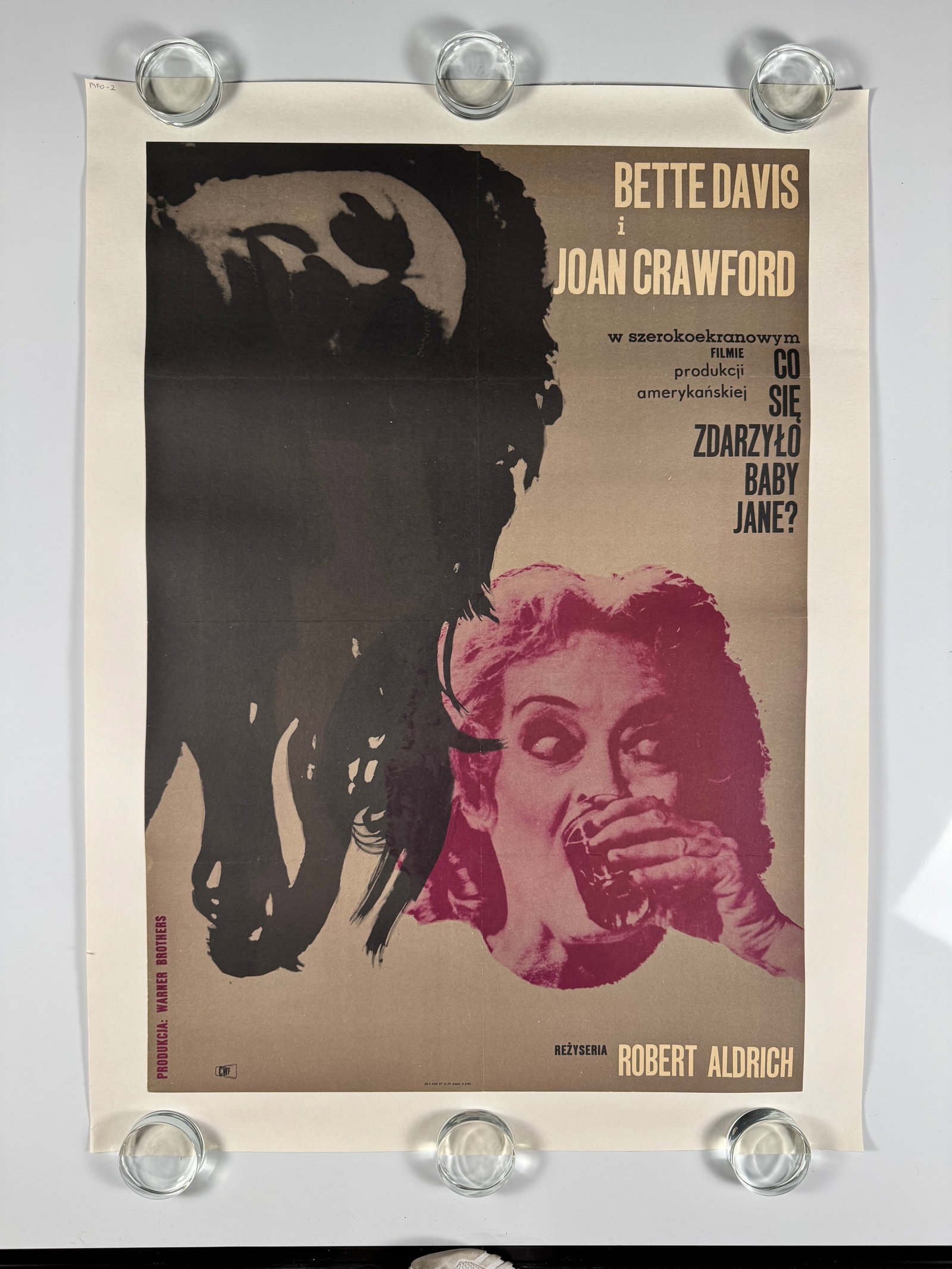 1965 What Ever Happened to Baby Jane Polish A1 Linen-Backed Movie Poster (1 of 6)