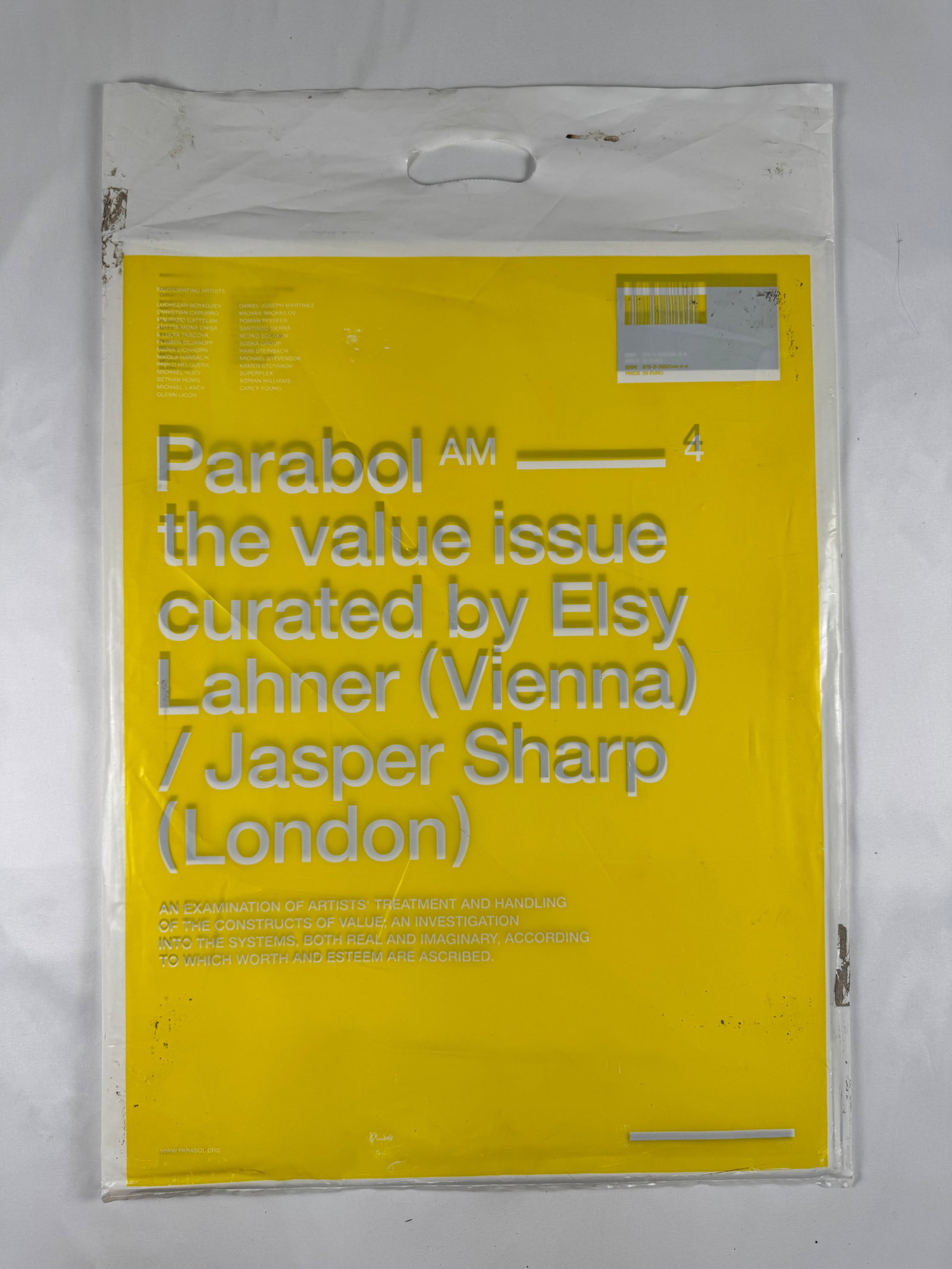 Parabol AM Issue 4 The Value Issue Contemporary Art Magazine Elsy Lahner Jasper Sharp (1 of 5)