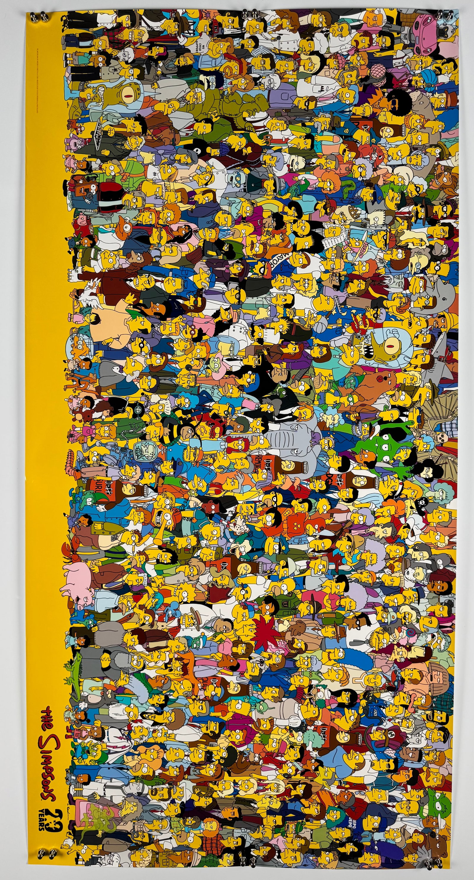 The Simpsons 20 Years Anniversary Cast Collage Commercial Poster Matt Groening Fox (1 of 6)