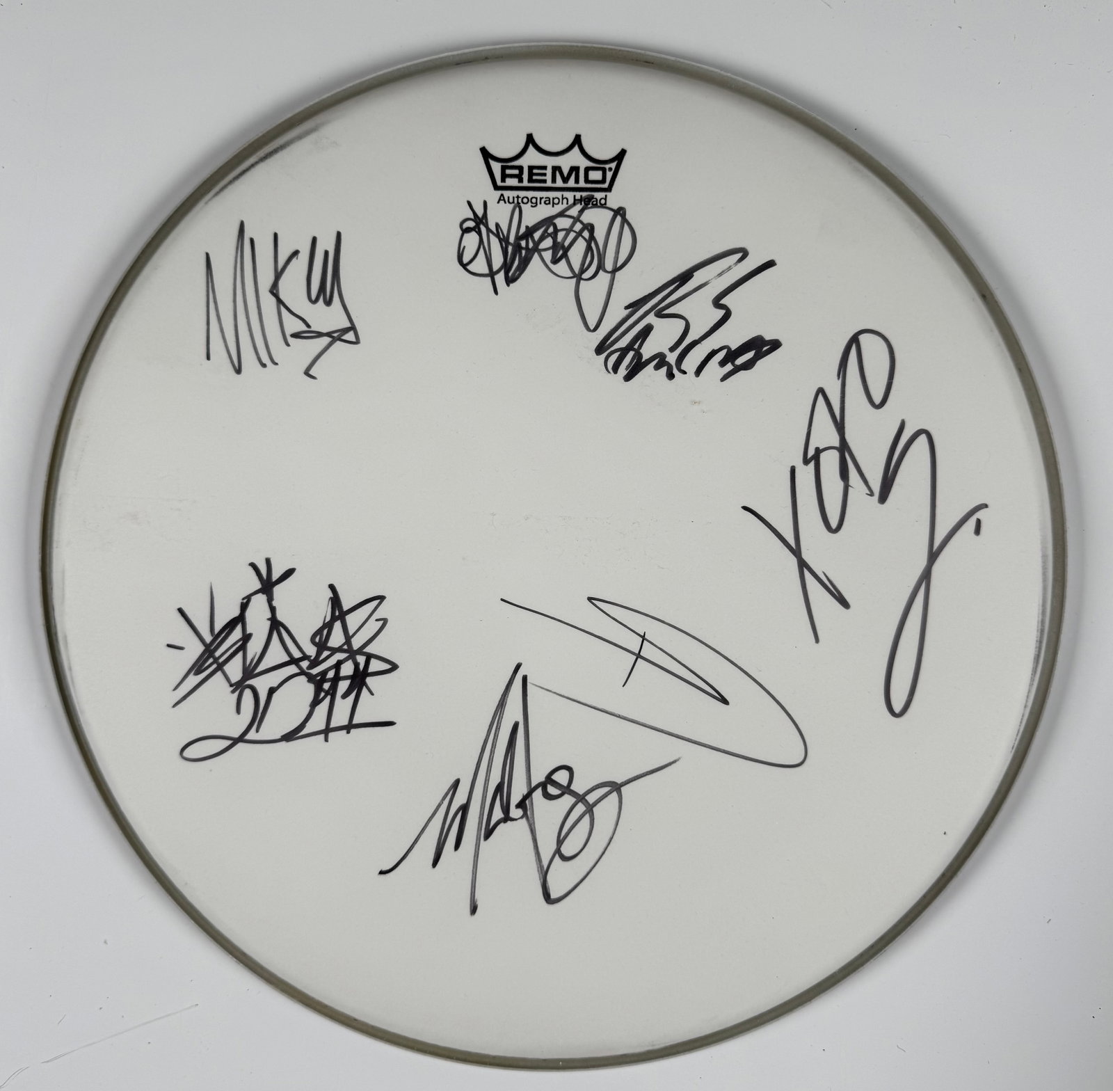Blink-182 My Chemical Romance 2011 Honda Civic Tour Multi-Signed Remo Drumhead (1 of 7)