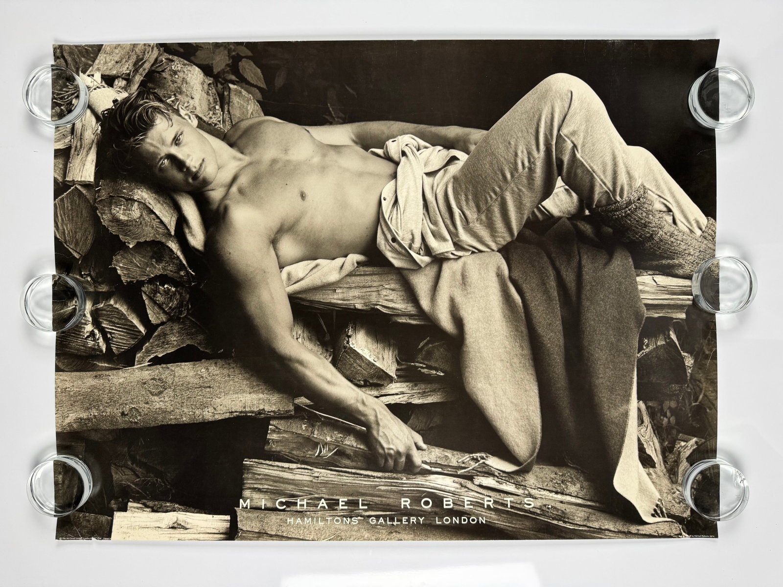 Michael Roberts Hamiltons Gallery Gay Nude Male Interest Exhibition Poster London (1 of 4)