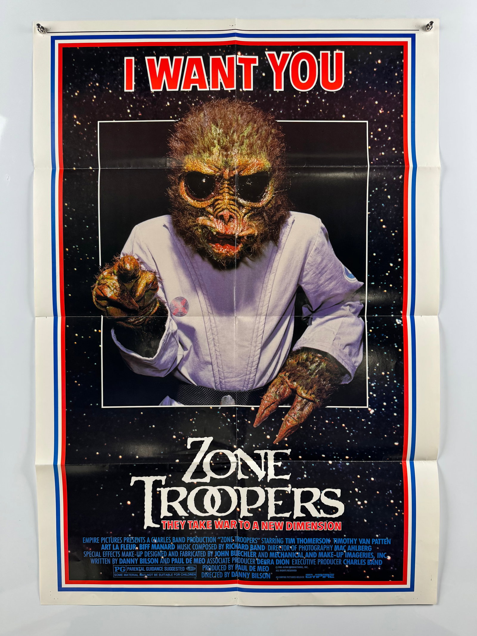 Zone Troopers 1985 Original US 1 One Sheet Movie Poster Danny Bilson Empire Pictures Sci Fi (1 of 3)
