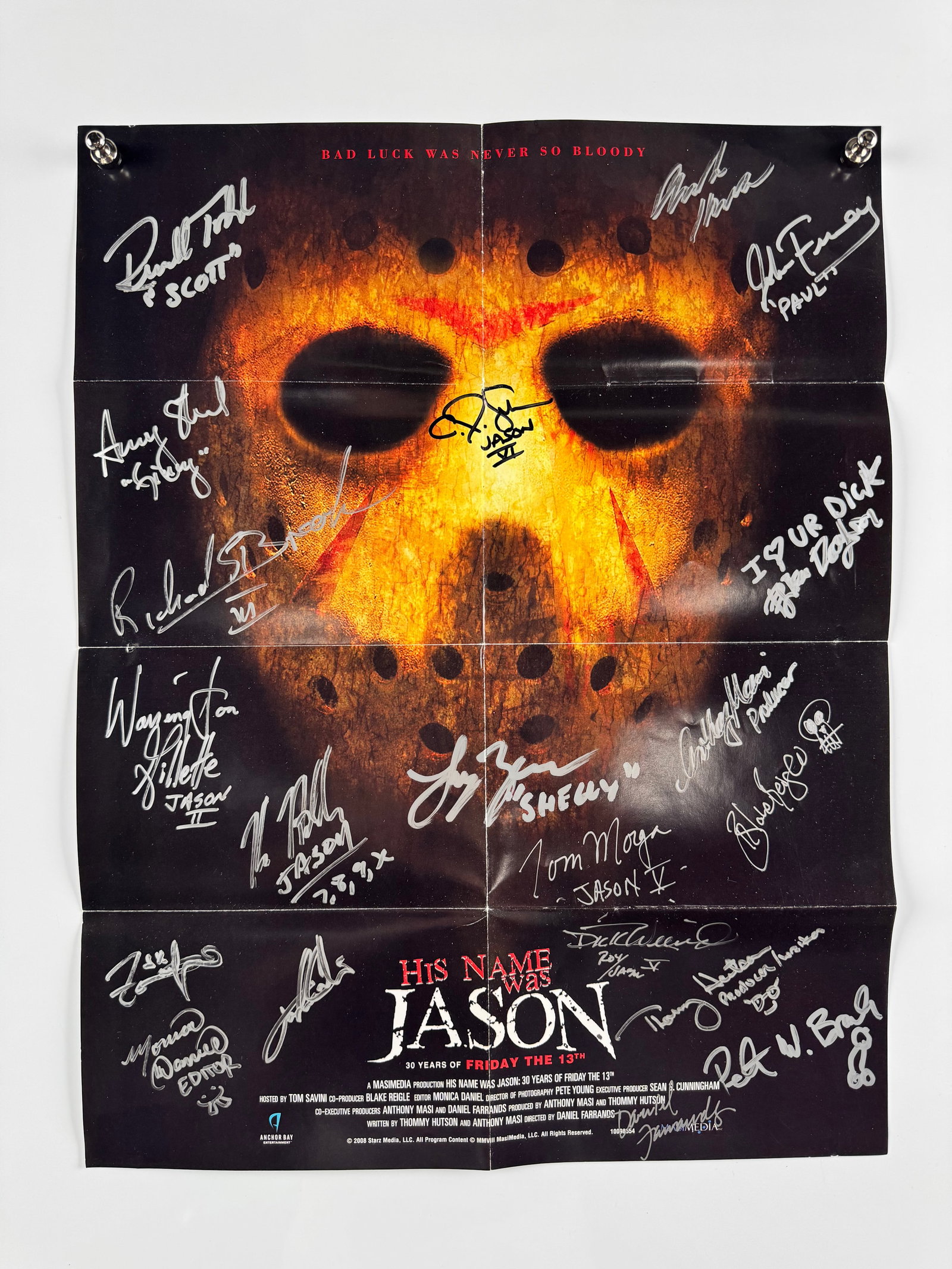 His Name Was Jason 30 Years of Friday the 13th Cast Signed One Sheet Poster Horror Documentary (1 of 5)
