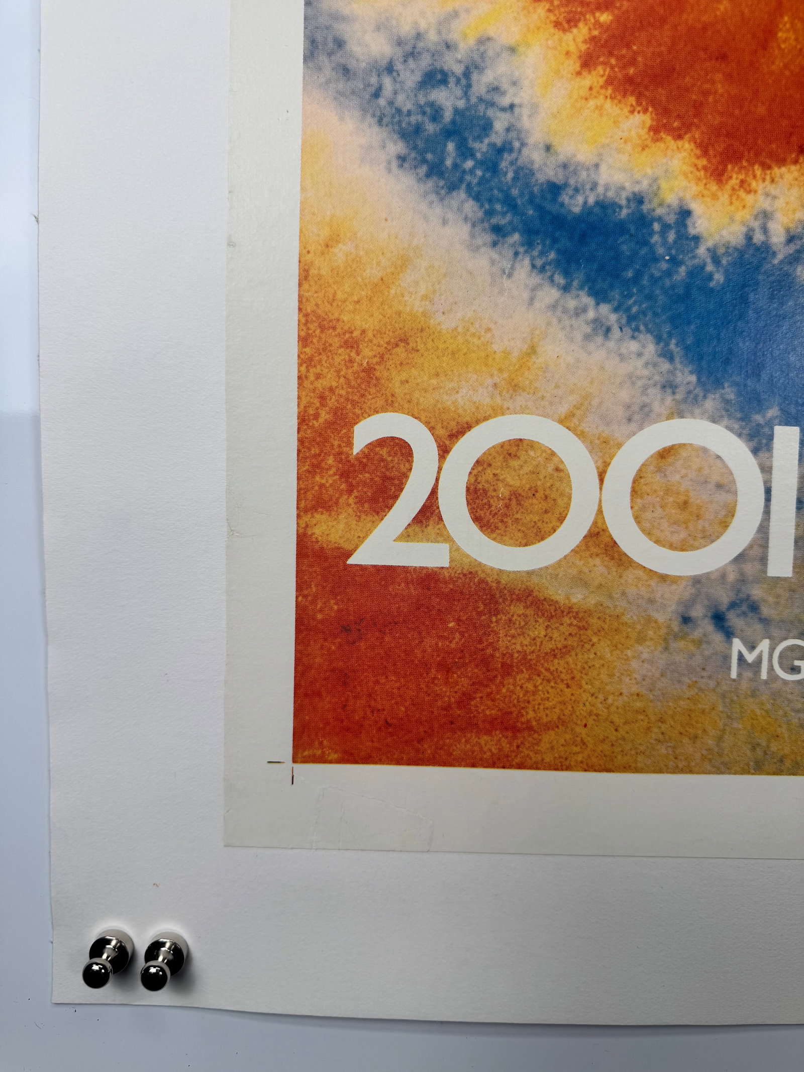 2001 A Space Odyssey Kubrick 1970 Psychedelic Eye Wilding Cult Poster Linenbacked Science Fiction - 6