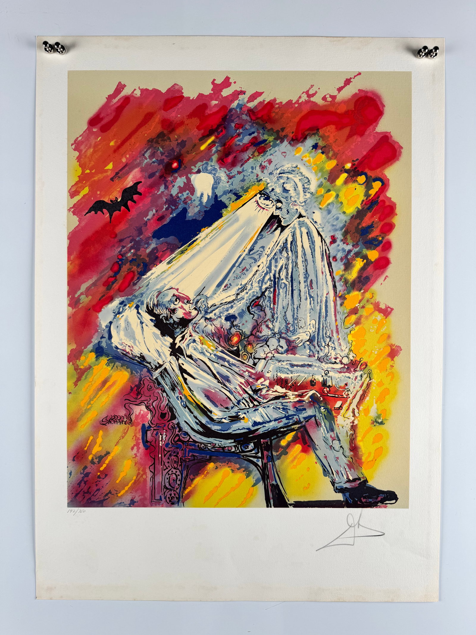 Salvador Dalí La Lumière de la Guérison The Dentist 1980 Signed Numbered Lithograph (1 of 9)