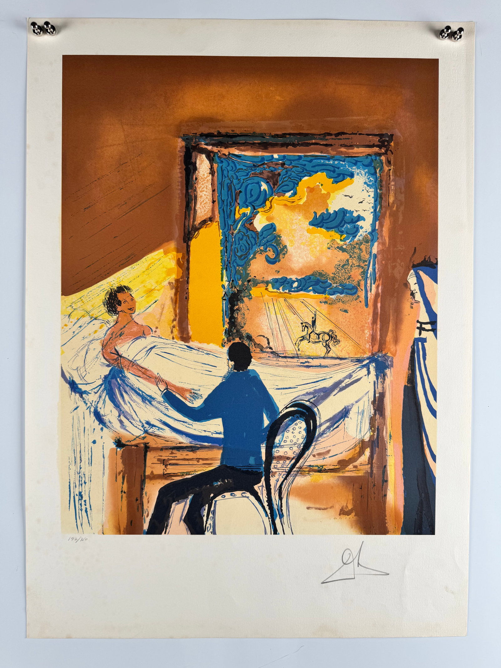 Salvador Dalí L'Aventure Médicale 1980 Signed Numbered Lithograph on Arches Paper (1 of 9)