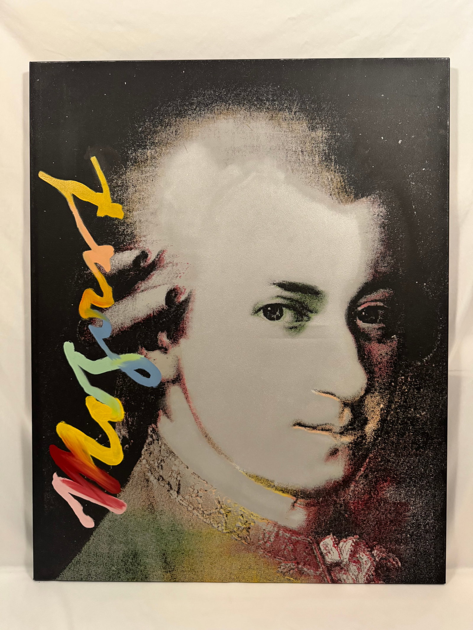 Steve Kaufman Mozart State 1 Screenprint Signed Numbered 58/195 COA (1 of 9)