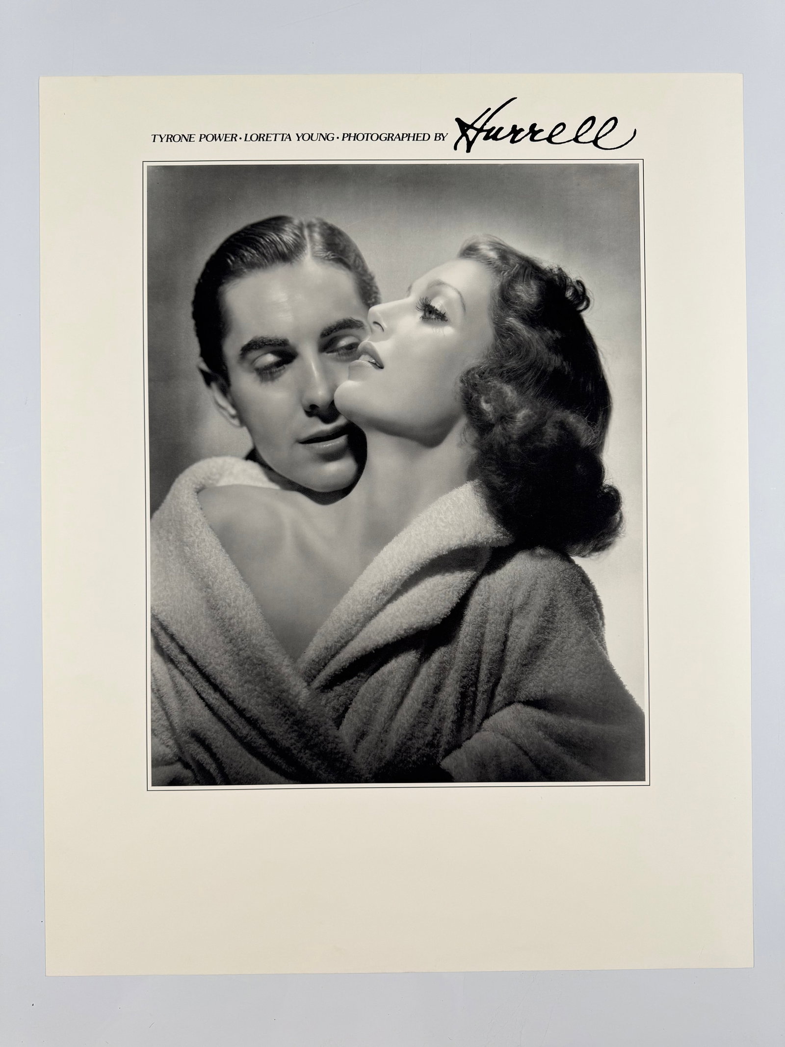 George Hurrell Tyrone Power Loretta Young Love Is News Hollywood Photo Poster (1 of 4)
