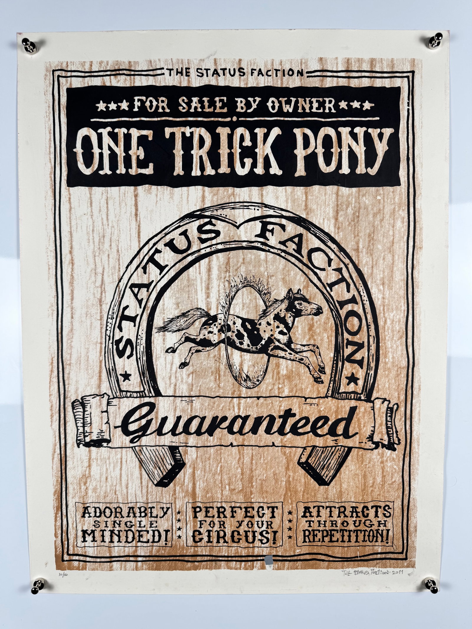 The Status Faction One Trick Pony Signed Limited Edition Art Print 30/50 Contemporary Pop Surrealism (1 of 5)