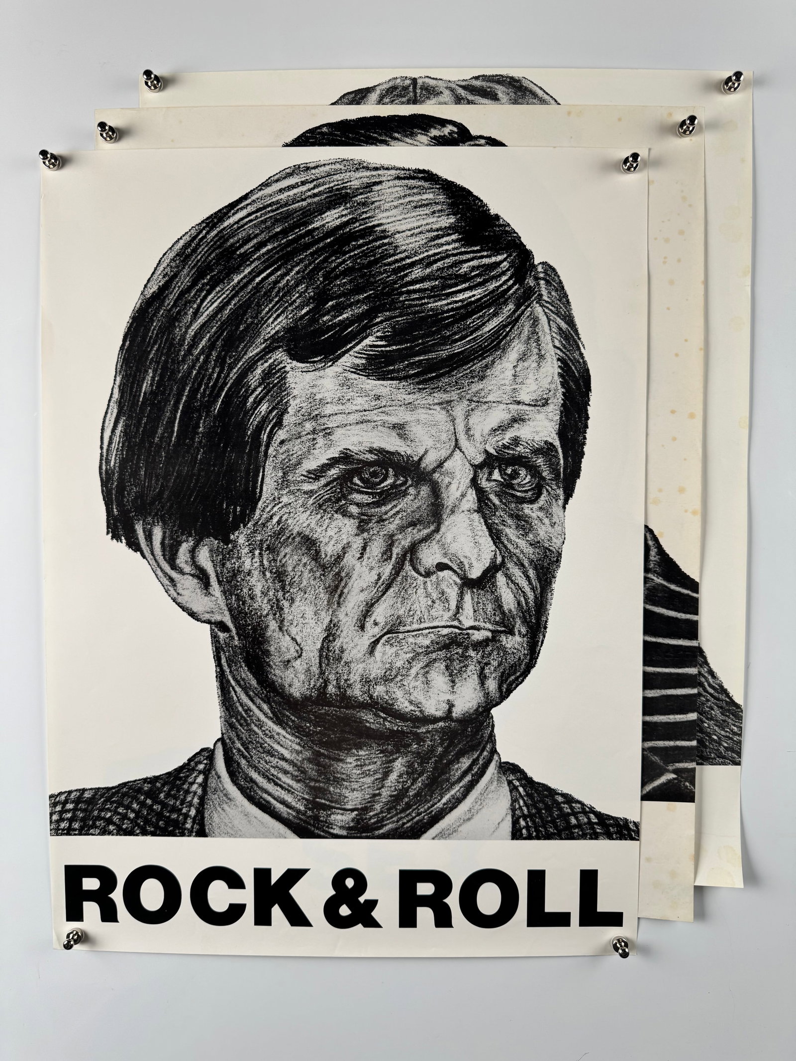 Lot of 3 Robbie Conal Sex Drugs Rock and Roll 1989 Vintage Guerrilla Street Art Posters (1 of 8)