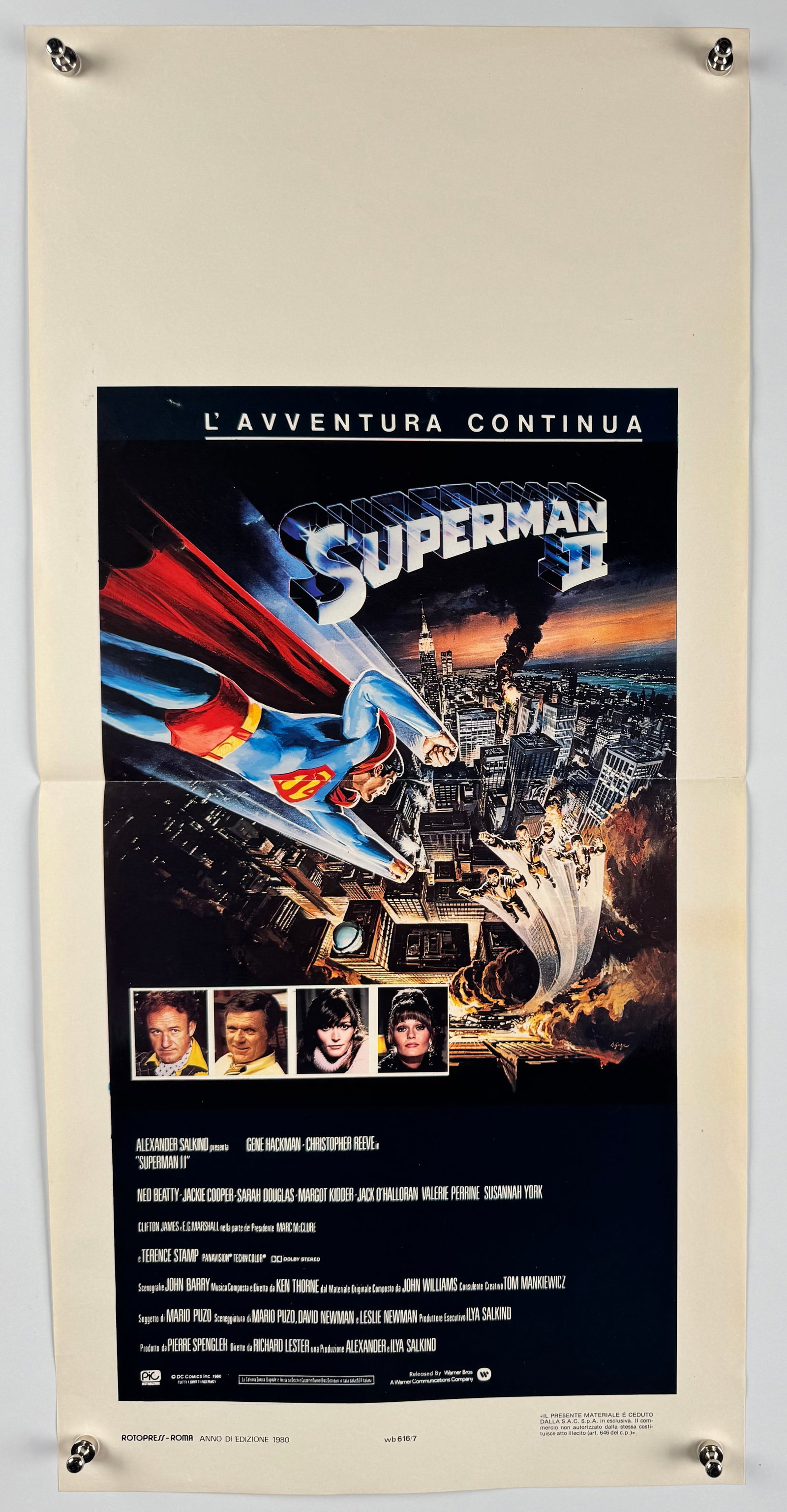 Fame 1980 Original Italian Locandina Movie Poster 13"x28" Alan Parker Oscar Winning Musical Drama (1 of 7)