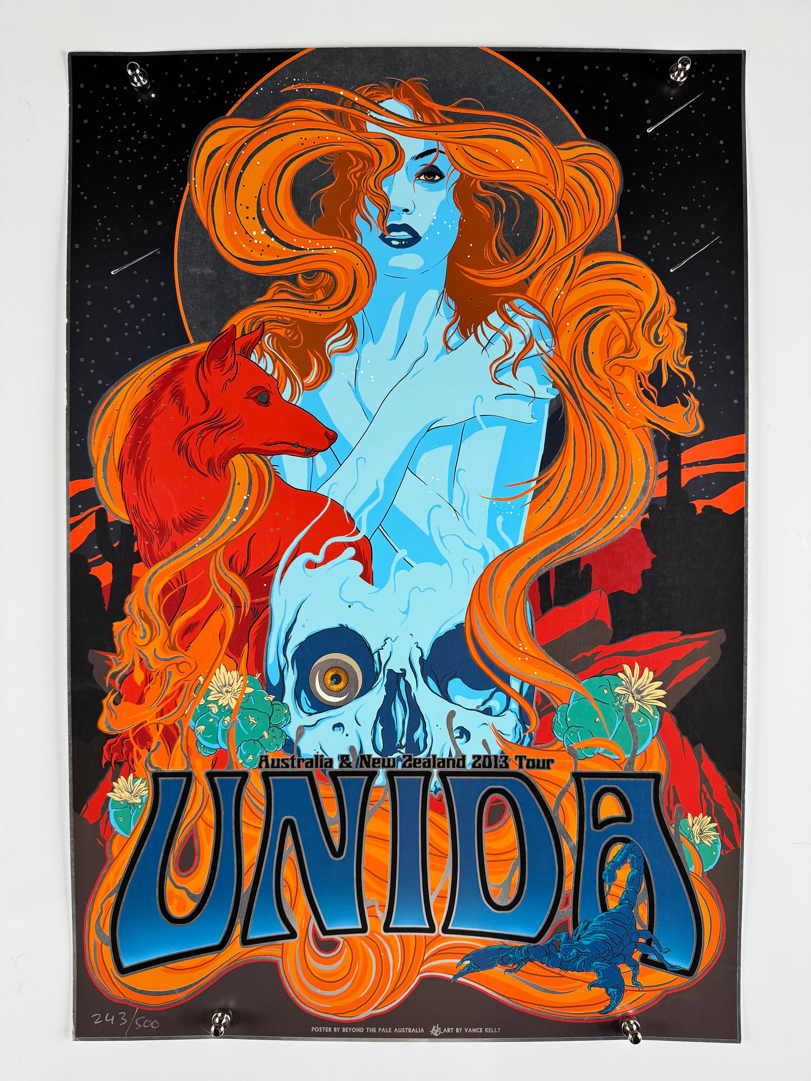 Unida Australia & New Zealand 2013 Tour Signed Numbered Concert Poster (1 of 4)
