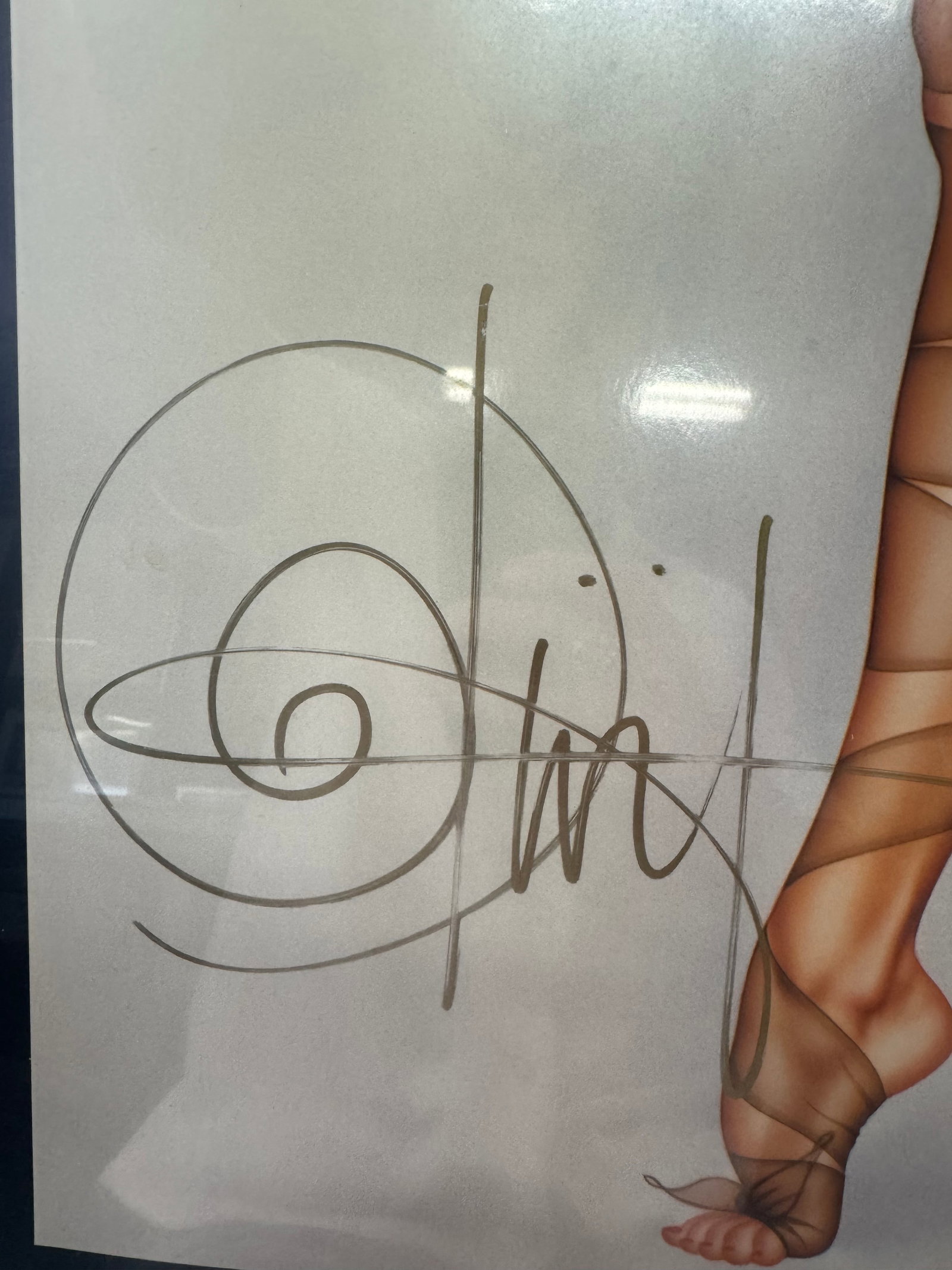 Olivia De Berardinis Nylon Jungle Anderson Signed Celebrity Glamour Model Pin-Up Poster Bane Gallery - 3