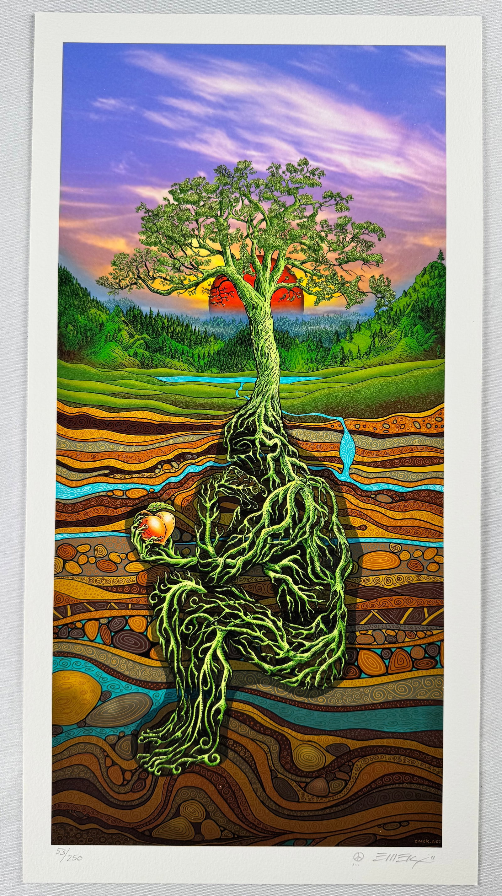 Emek Signed Oregon Country Fair 2011 at Sunset Limited Edition Screen Print 53/250 8x15.5" (1 of 5)