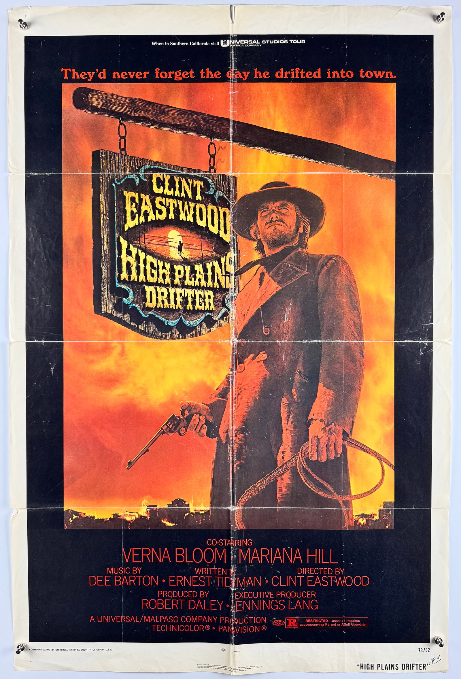 High Plains Drifter 1973 Original US One Sheet Poster with Pressbook Clint Eastwood Western (1 of 7)