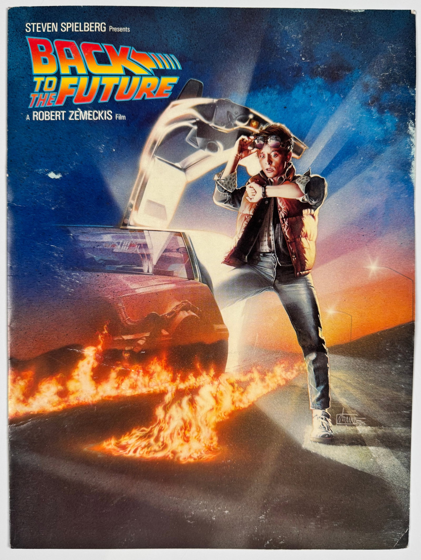 Back to the Future 1985 Original Theatrical Program Michael J. Fox Christopher Lloyd (1 of 3)