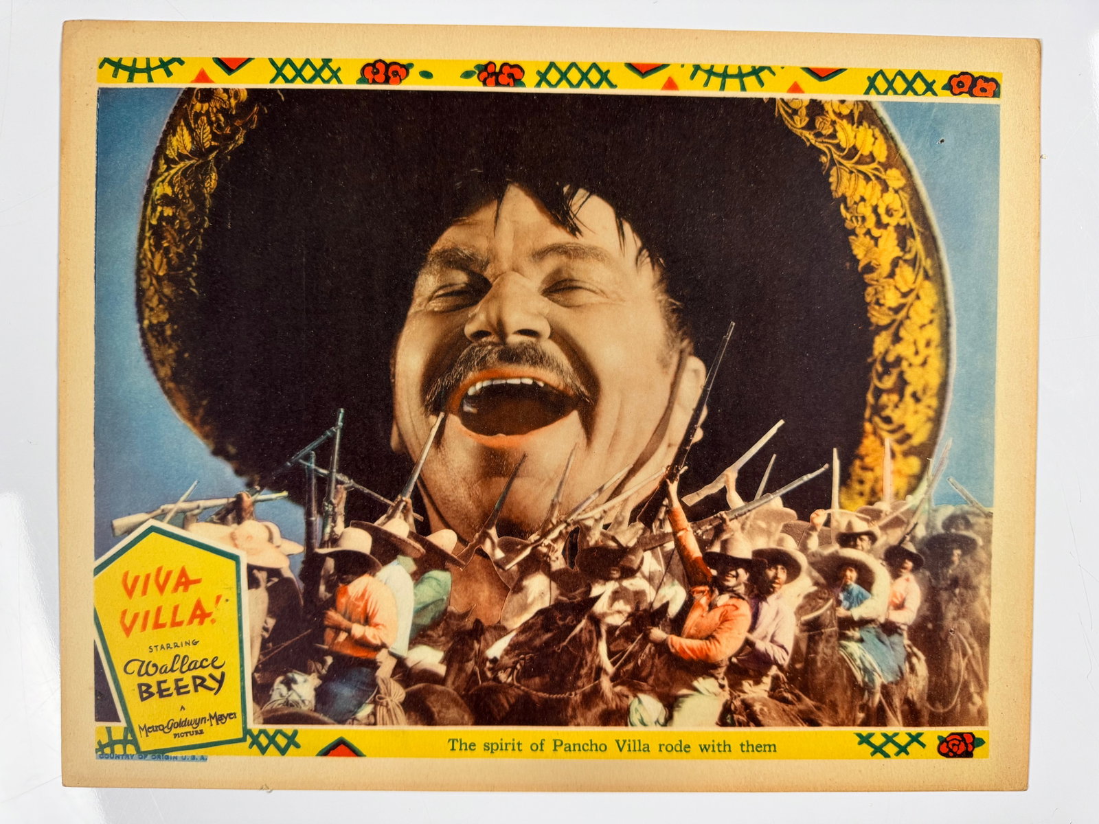 Viva Villa 1934 Original Lobby Card Wallace Beery Fay Wray MGM Pre-Code Western Pancho Villa 11x14 (1 of 4)