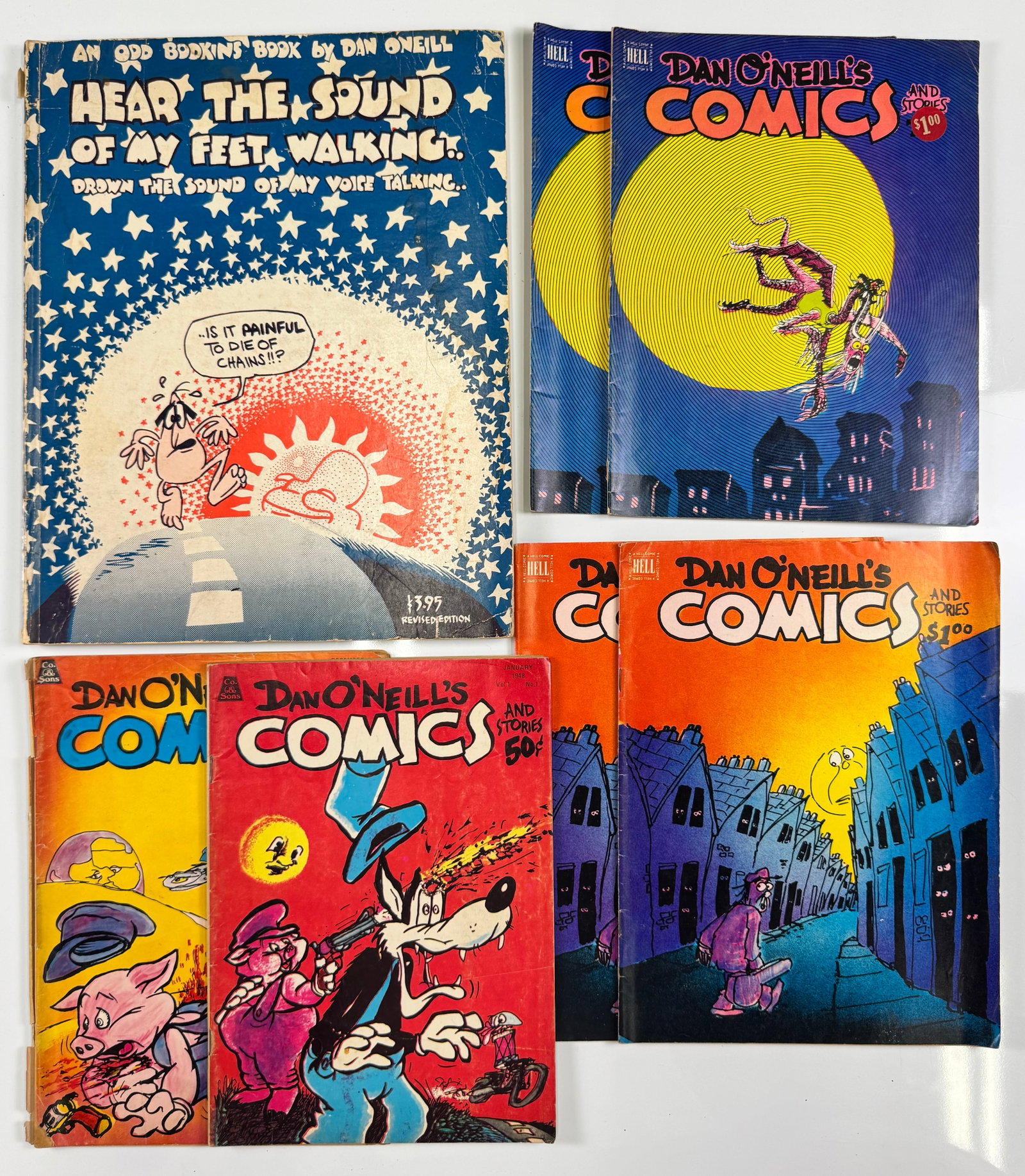 Dan O'Neill Odd Bodkins Comics and Stories Underground Comix Lot of 7 Counterculture (1 of 9)