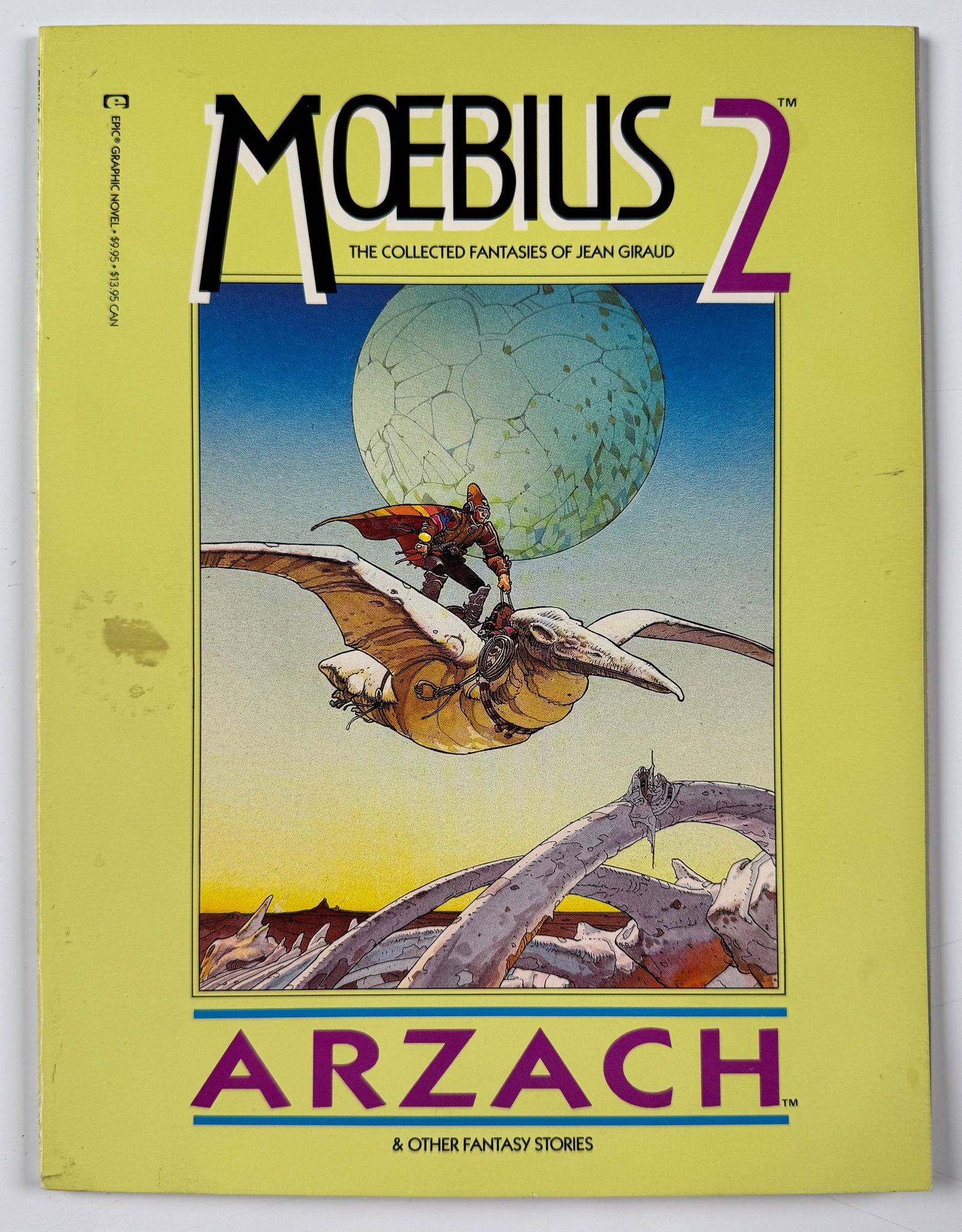 Moebius 2 Arzach and Other Fantasy Stories Jean Giraud 1987 Epic Marvel Sci-Fi Graphic Novel (1 of 5)
