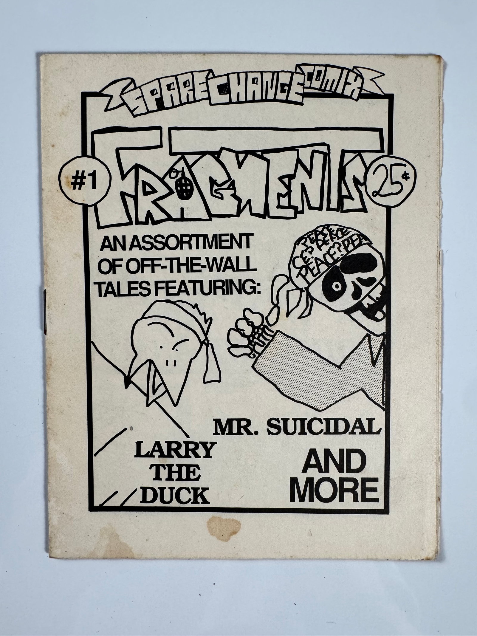 Fragments Assortment Off Wall Tales No 1 Spare Parts Press Underground Comix: Fragments was an independent underground anthology comic published by Spare Change Comix, characteristic of the micro-budget black and white regional comic boom that flourished across North America in