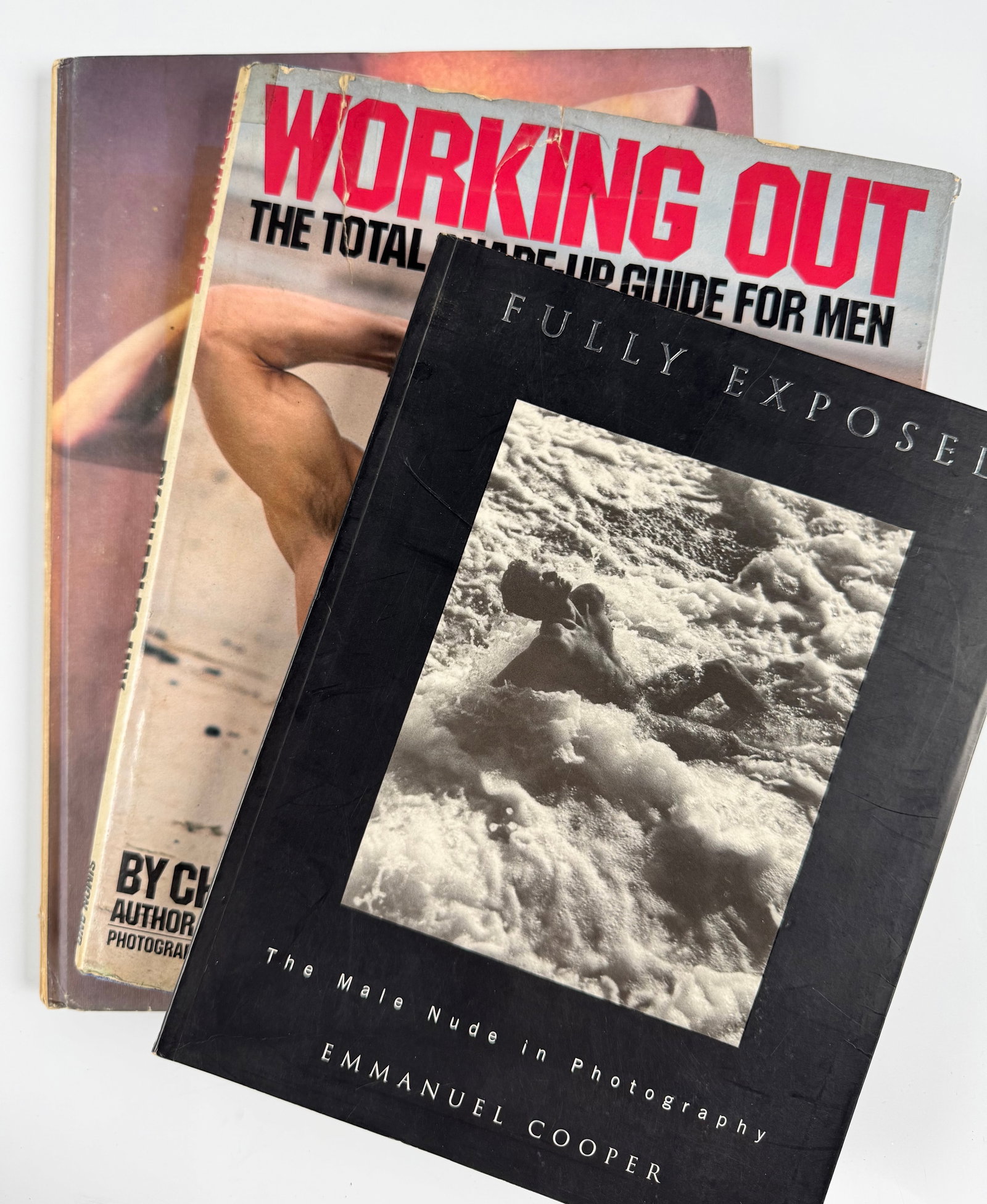 Fully Exposed Emmanuel Cooper Working Out Charles Hix George Hester Gay Interest Nude Art 3-Book Lot: Lot of three Gay Nude Male Interest books: Man by George M. Hester, published by Amphoto in 1975; Fully Exposed: The Male Nude in Photography by Emmanuel Cooper, published by Routledge in 1995; and Wo