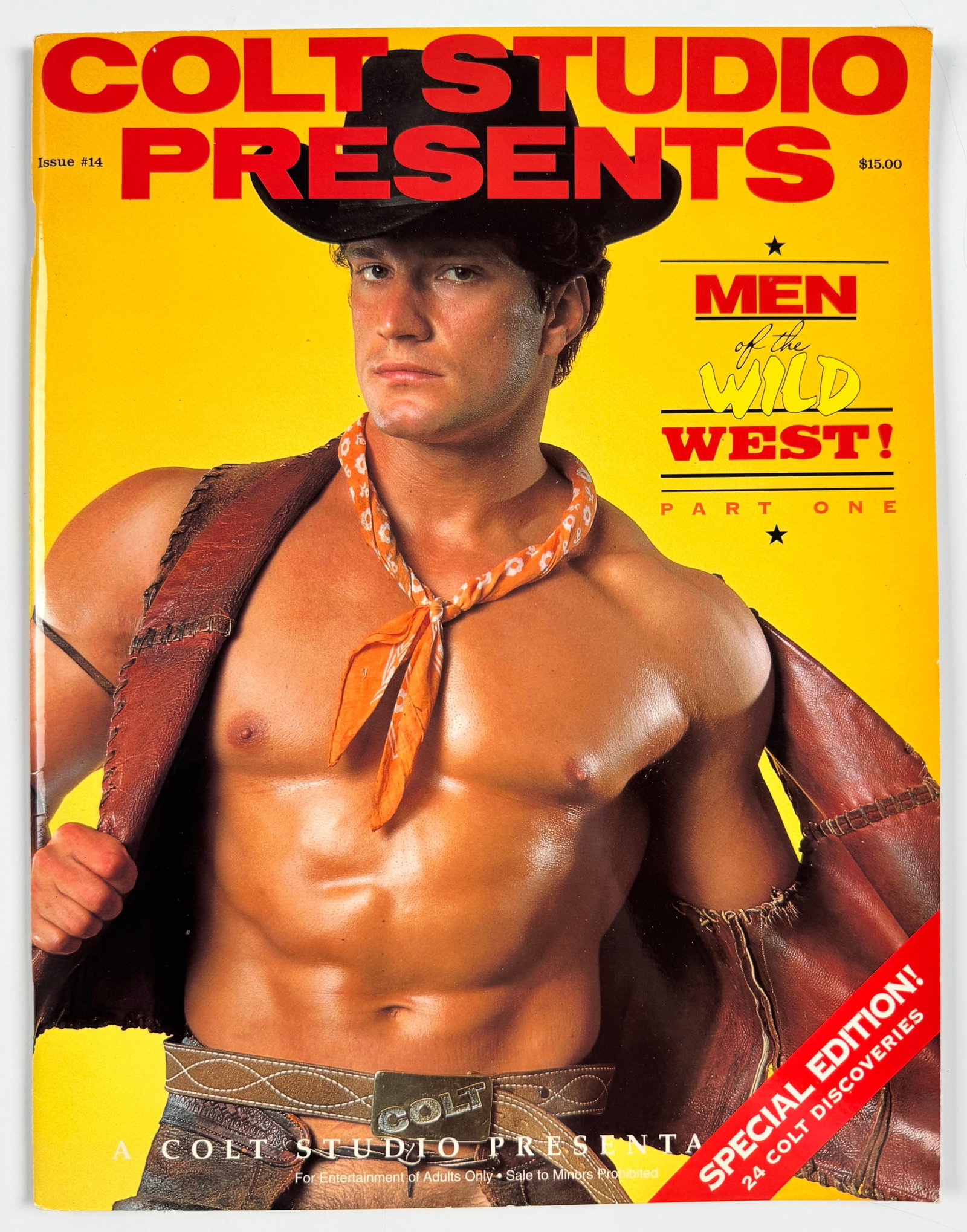 Colt Studio Presents Issue 14 Men of Wild West 1990 Gay Interest Cowboy Male Physique Nude Magazine (1 of 3)