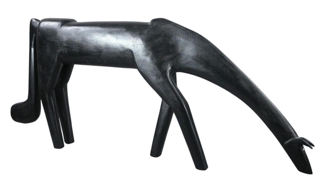 Minnie and Greg Adkins.  Large Black Horse (1 of 9)