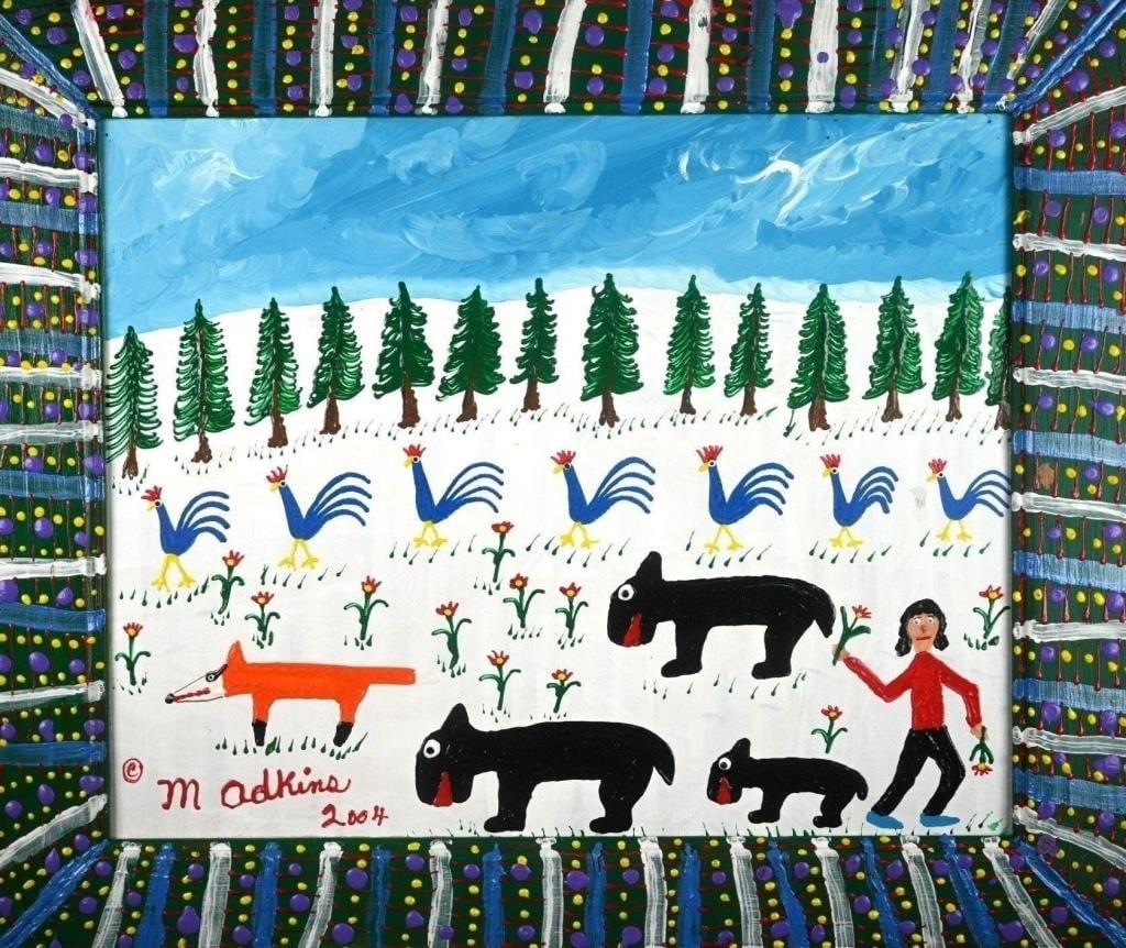 Minnie Adkins.  Large Painting (1 of 7)