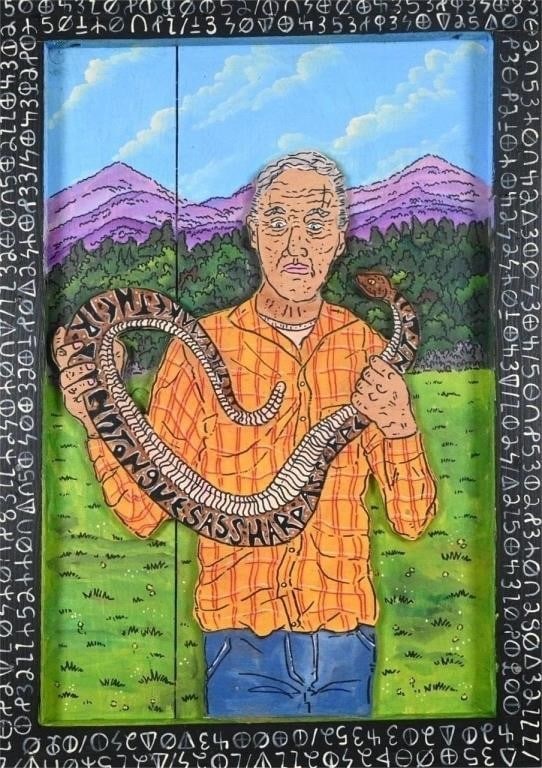 Eric Cunningham.  Man with Snake (1 of 6)